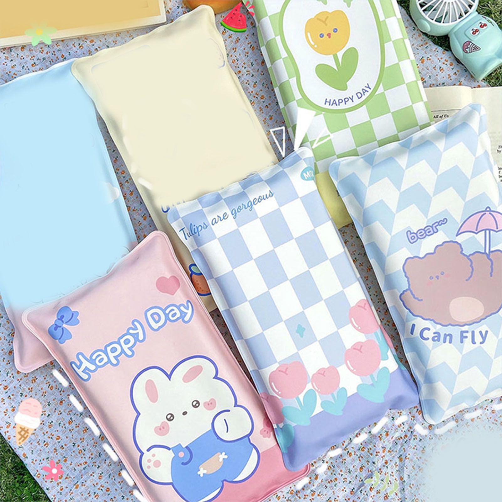 Water Filling Ice Pillow Multifunctional Summer Cartoon Cooling Cushion Mat view 11