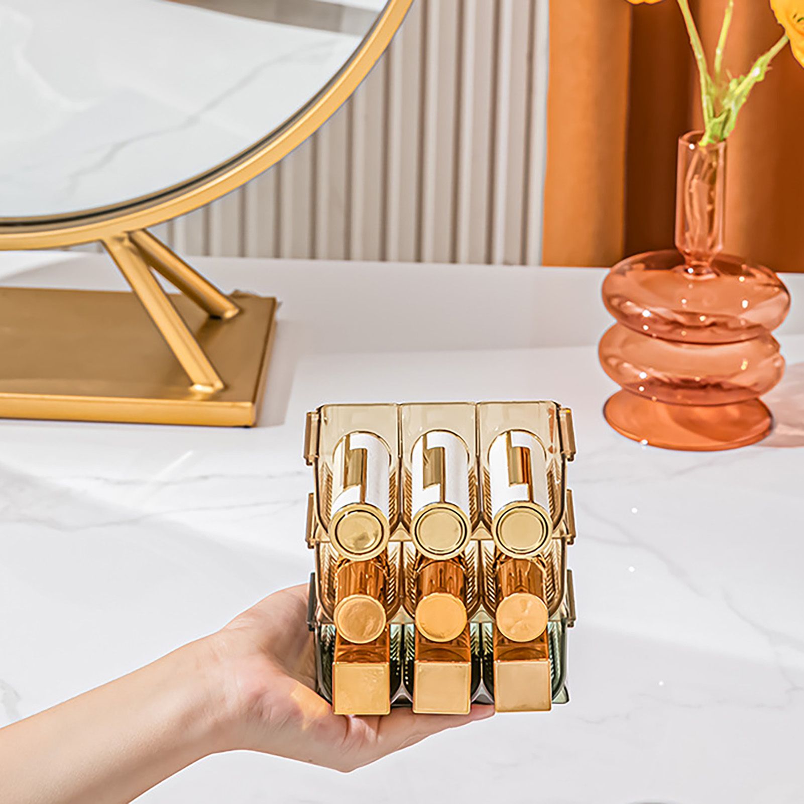 3pcs Lipstick Holder Transparent Storage Overlay Clear Lipstick Display Holder view 6