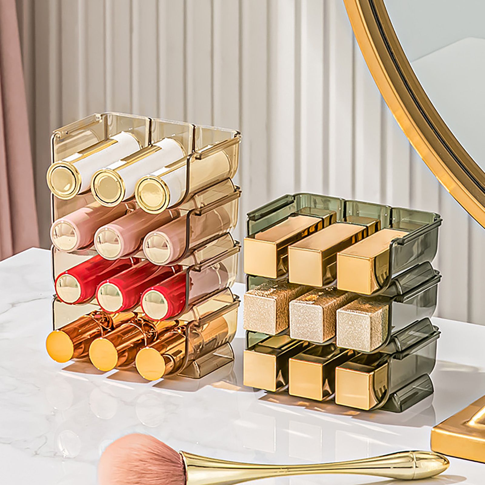 3pcs Lipstick Holder Transparent Storage Overlay Clear Lipstick Display Holder view 13