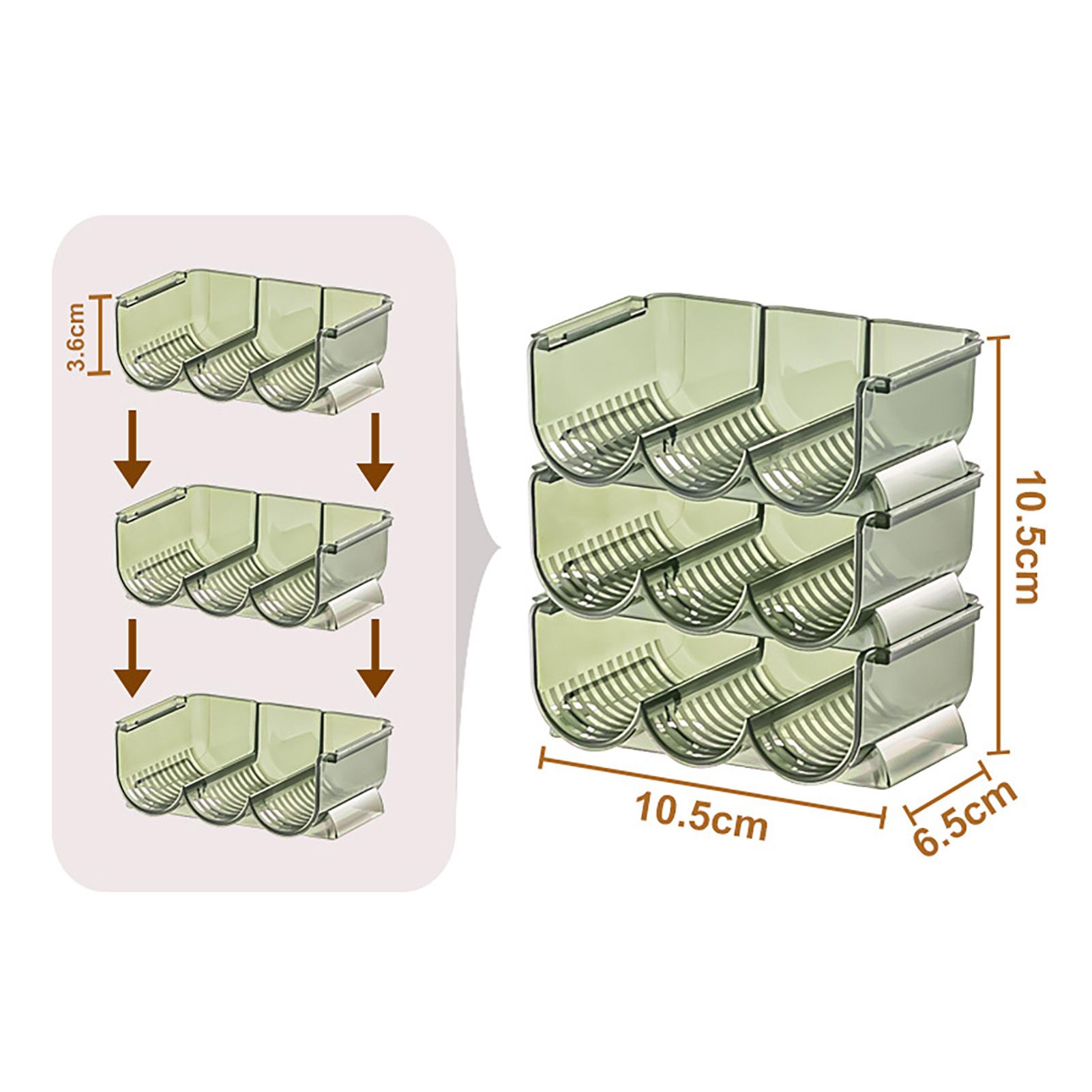 3pcs Lipstick Holder Transparent Storage Overlay Clear Lipstick Display Holder view 14