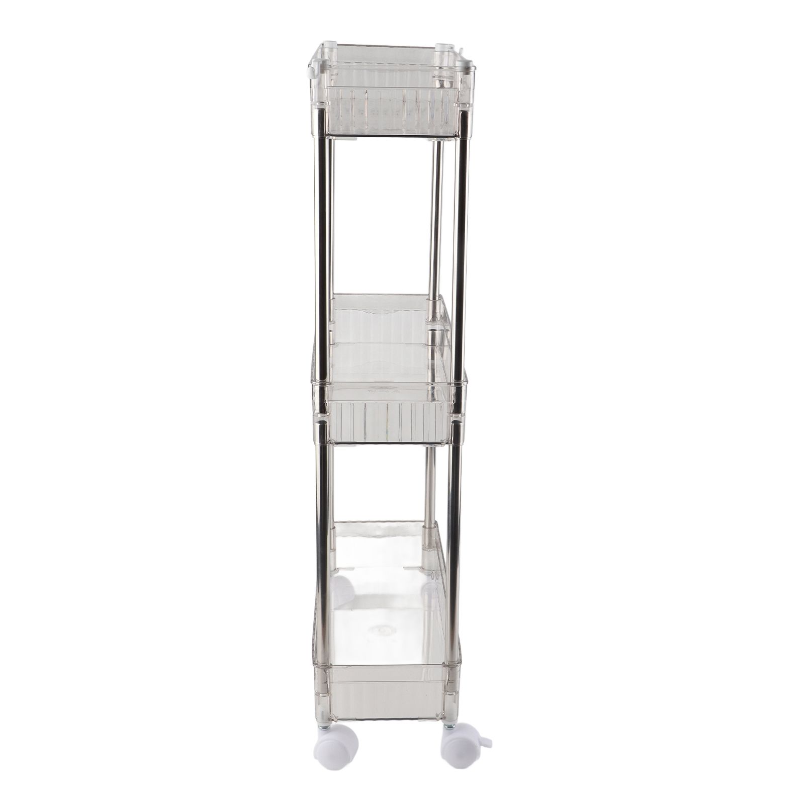 Bathroom Gap Shelf Bathroom Cosmetics Transparent Storage Rack Multi Layer view 3