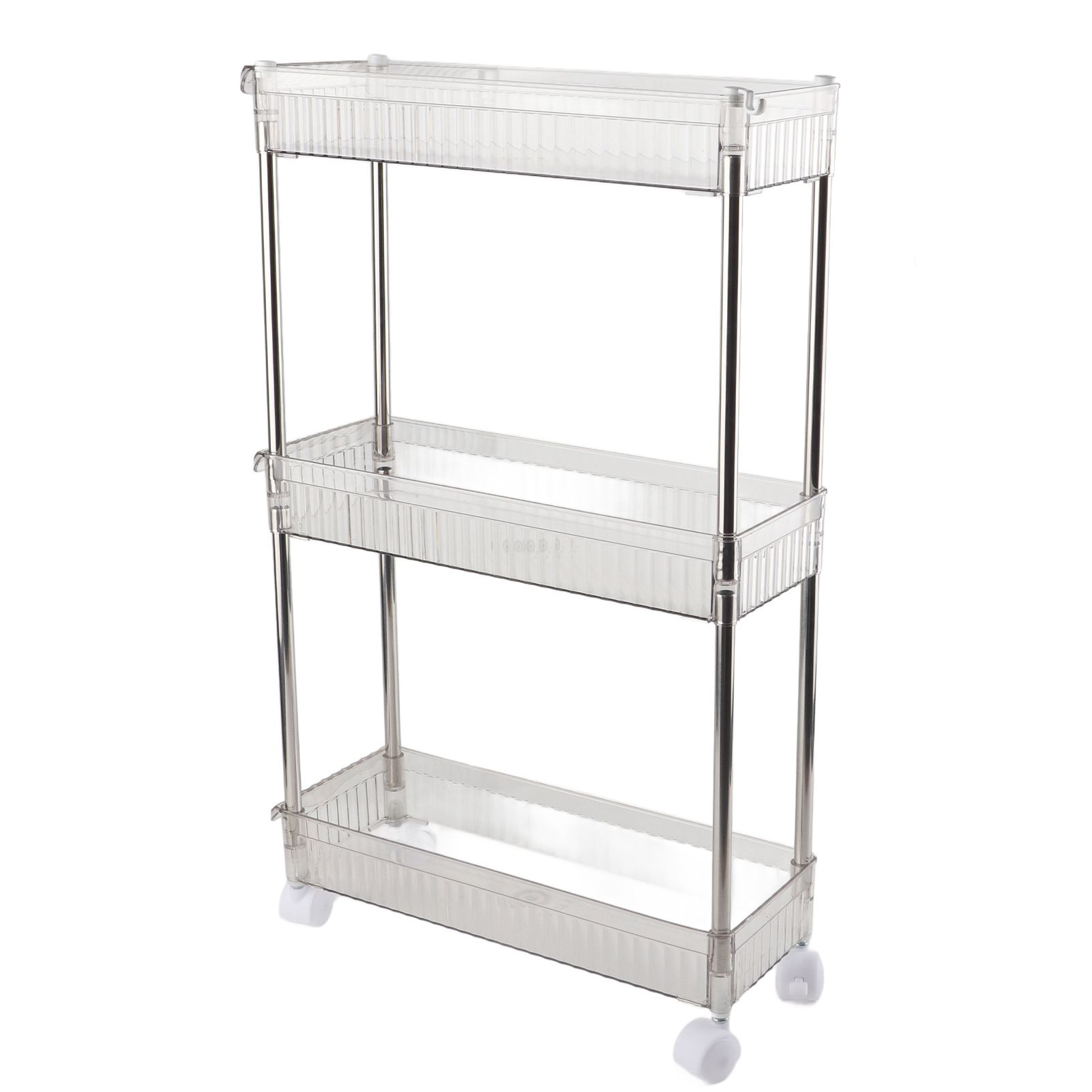 Bathroom Gap Shelf Bathroom Cosmetics Transparent Storage Rack Multi Layer view 4