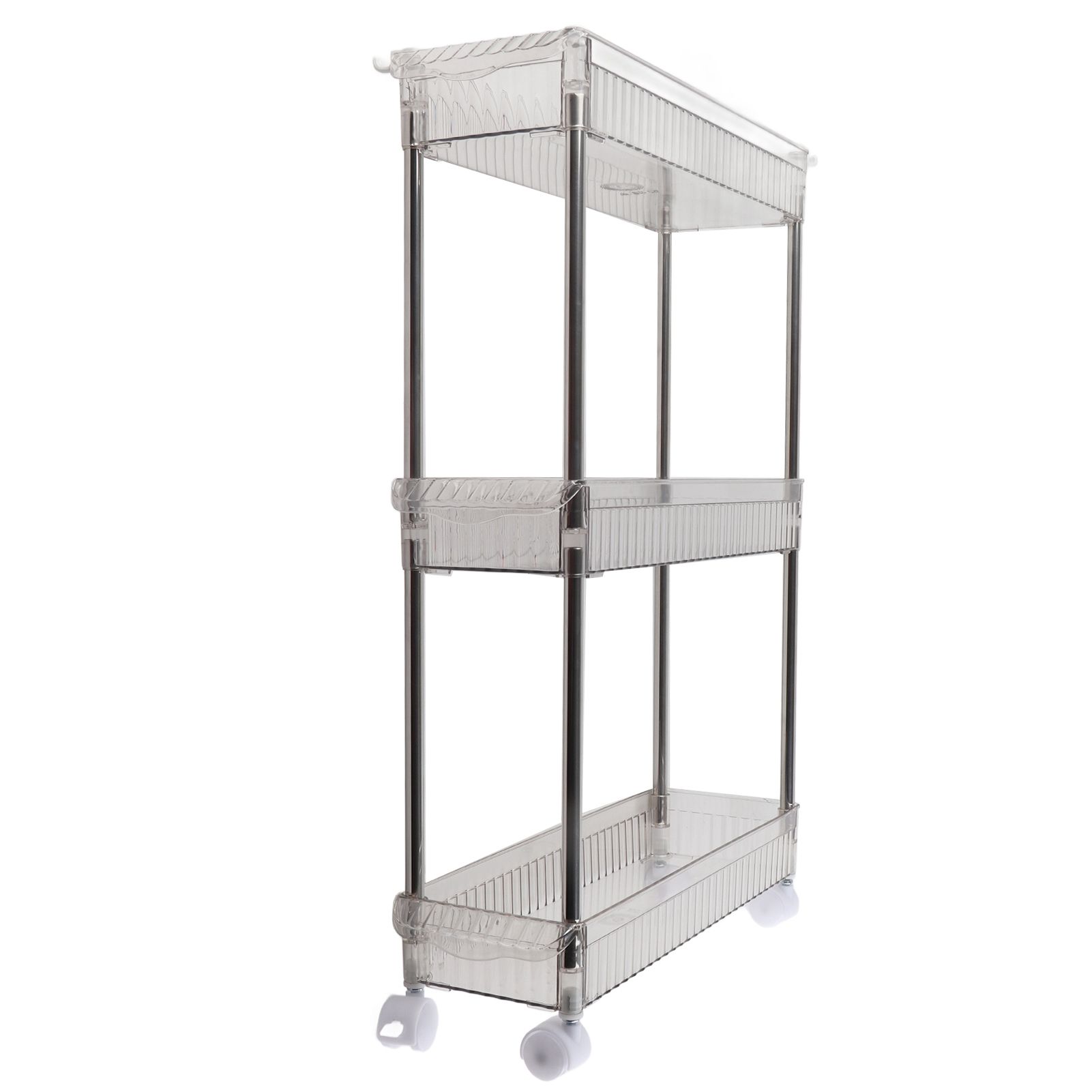 Bathroom Gap Shelf Bathroom Cosmetics Transparent Storage Rack Multi Layer view 12