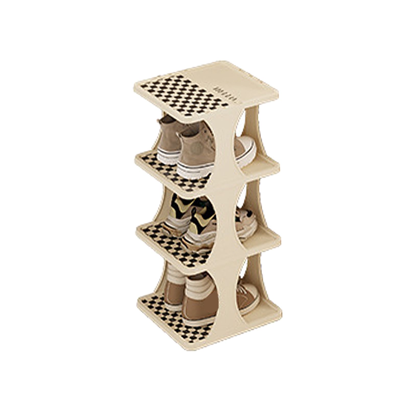 Shoe Rack Single Pairs Shoe Shelf Space Saving Shoe Orgainzer Tower for Home