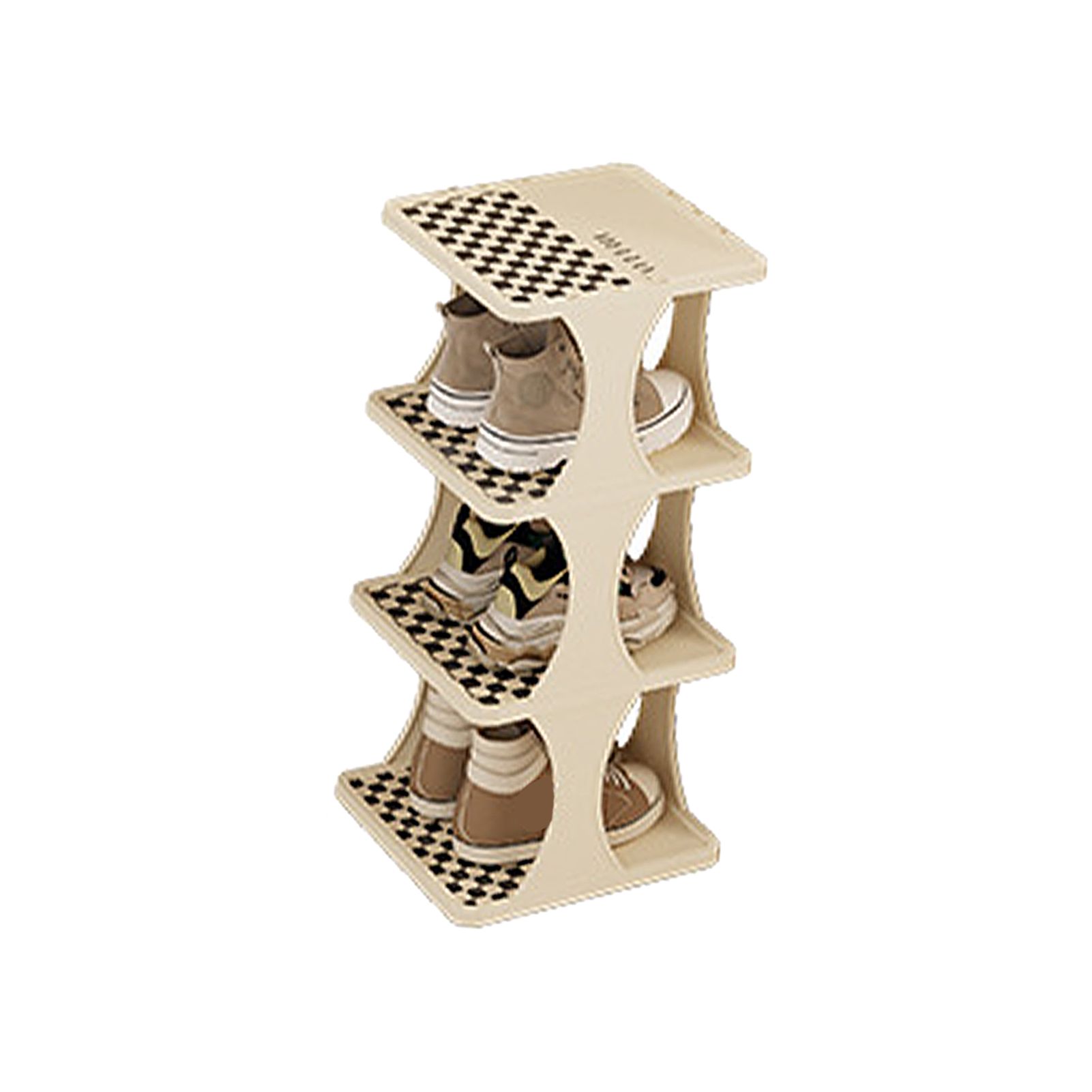 Shoe Rack Single Pairs Shoe Shelf Space Saving Shoe Orgainzer Tower for Home view 2