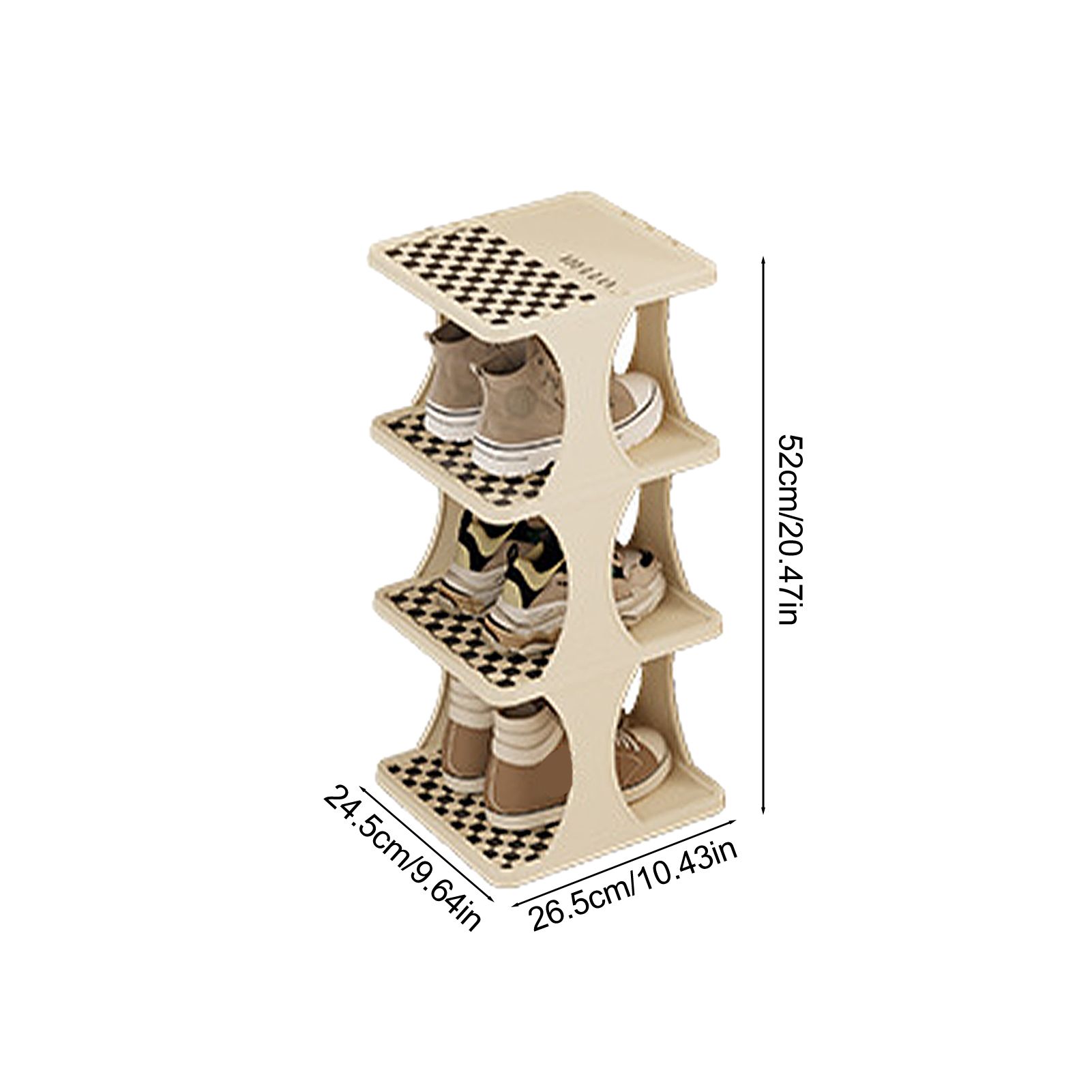 Shoe Rack Single Pairs Shoe Shelf Space Saving Shoe Orgainzer Tower for Home view 10