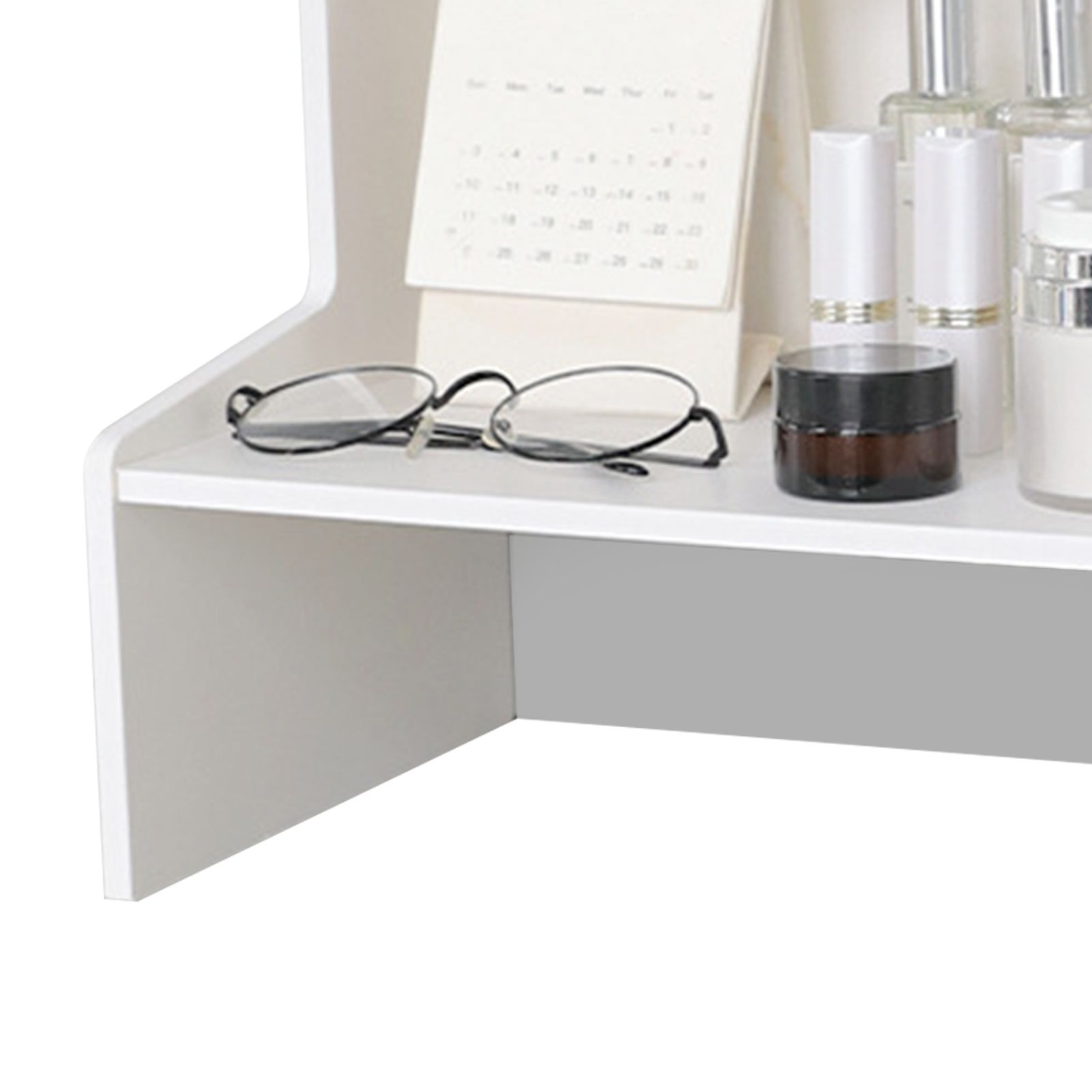 Desktop Wood Display Shelf Desk Multi Layer Storage Rack Mini Bookshelf view 7
