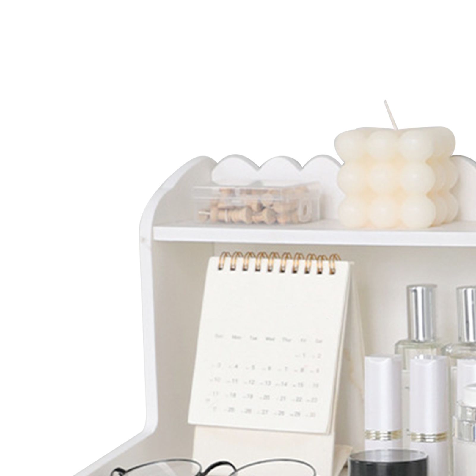 Desktop Wood Display Shelf Desk Multi Layer Storage Rack Mini Bookshelf view 8