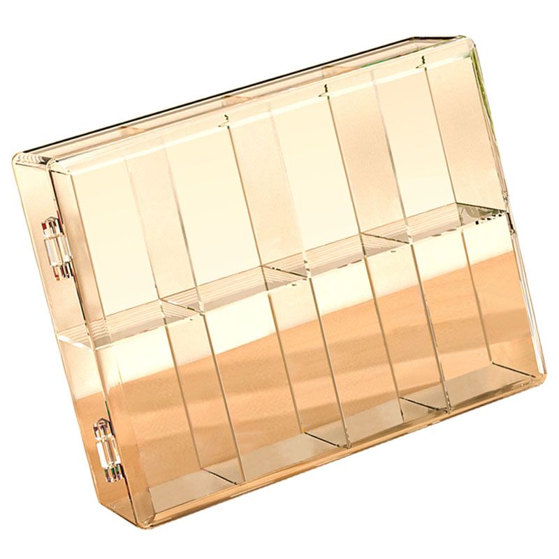 8 Grid Cartoon Anime Figure Display Storage Box 8 Compartment Transparent view 4
