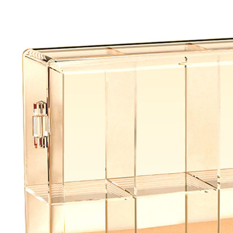 8 Grid Cartoon Anime Figure Display Storage Box 8 Compartment Transparent view 8