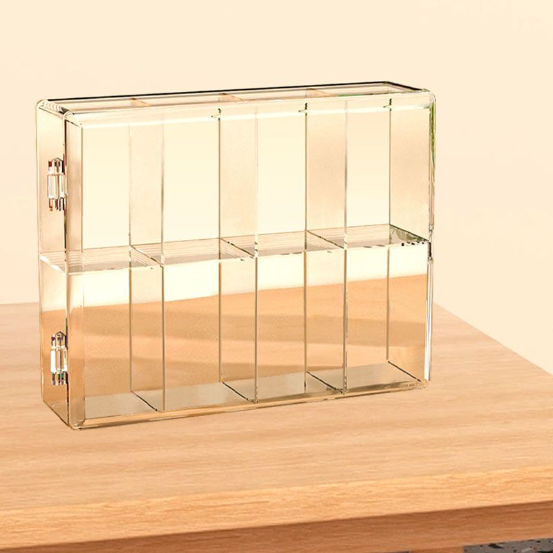 8 Grid Cartoon Anime Figure Display Storage Box 8 Compartment Transparent view 9