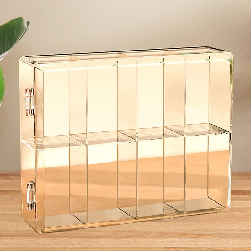 8 Grid Cartoon Anime Figure Display Storage Box 8 Compartment Transparent view 10
