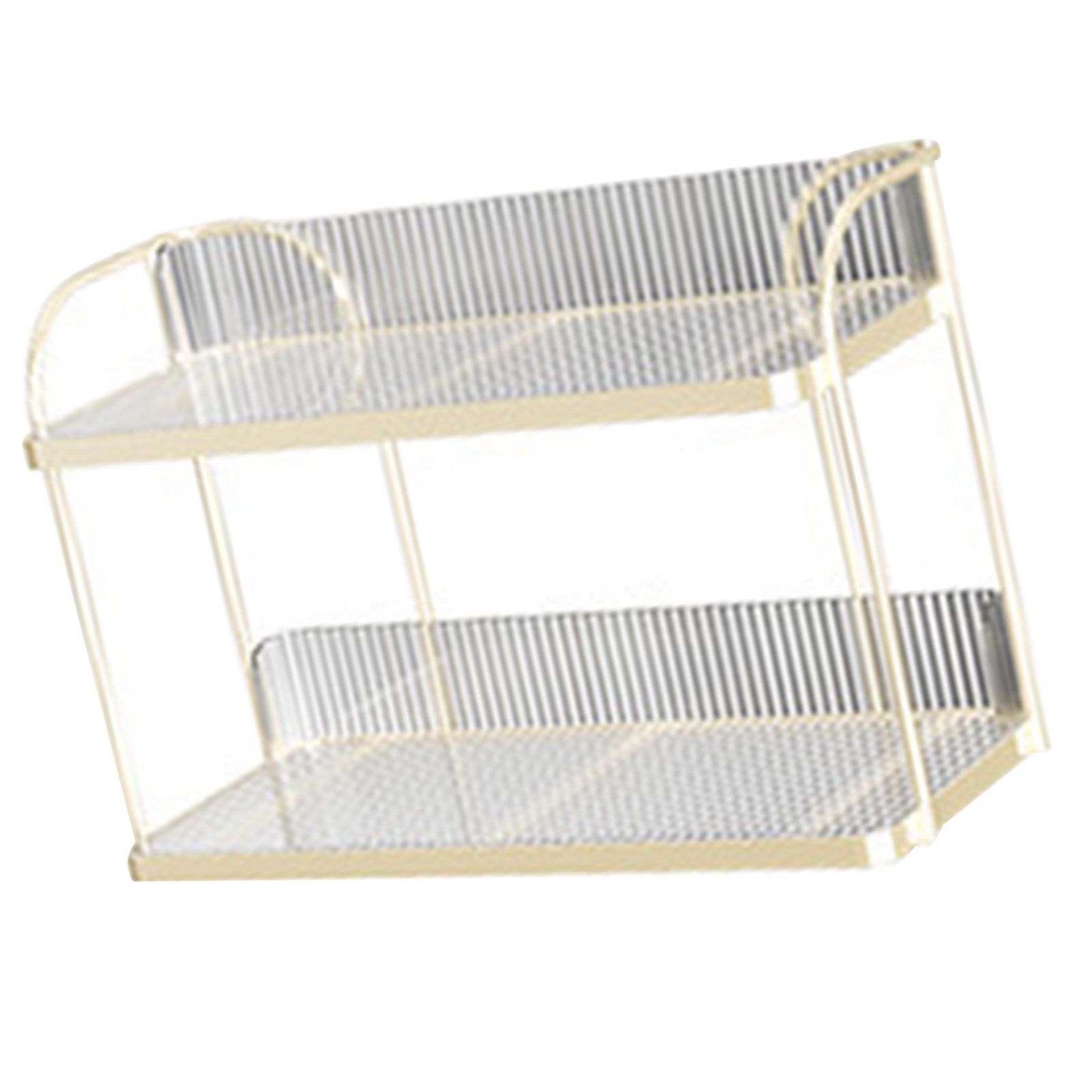 Transparent Double Layer Storage Rack Desktop Cosmetic Storage Rack view 3