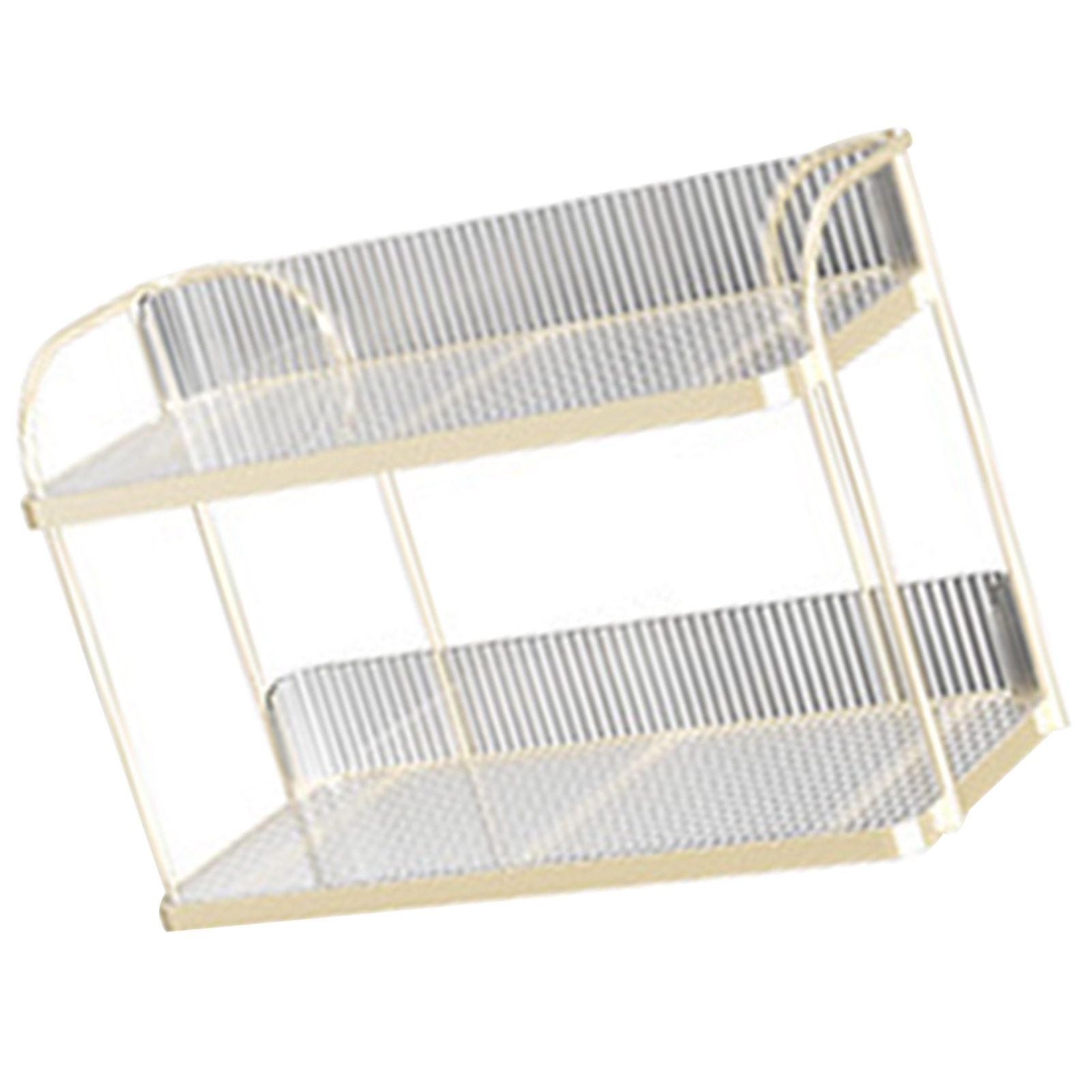 Transparent Double Layer Storage Rack Desktop Cosmetic Storage Rack view 4