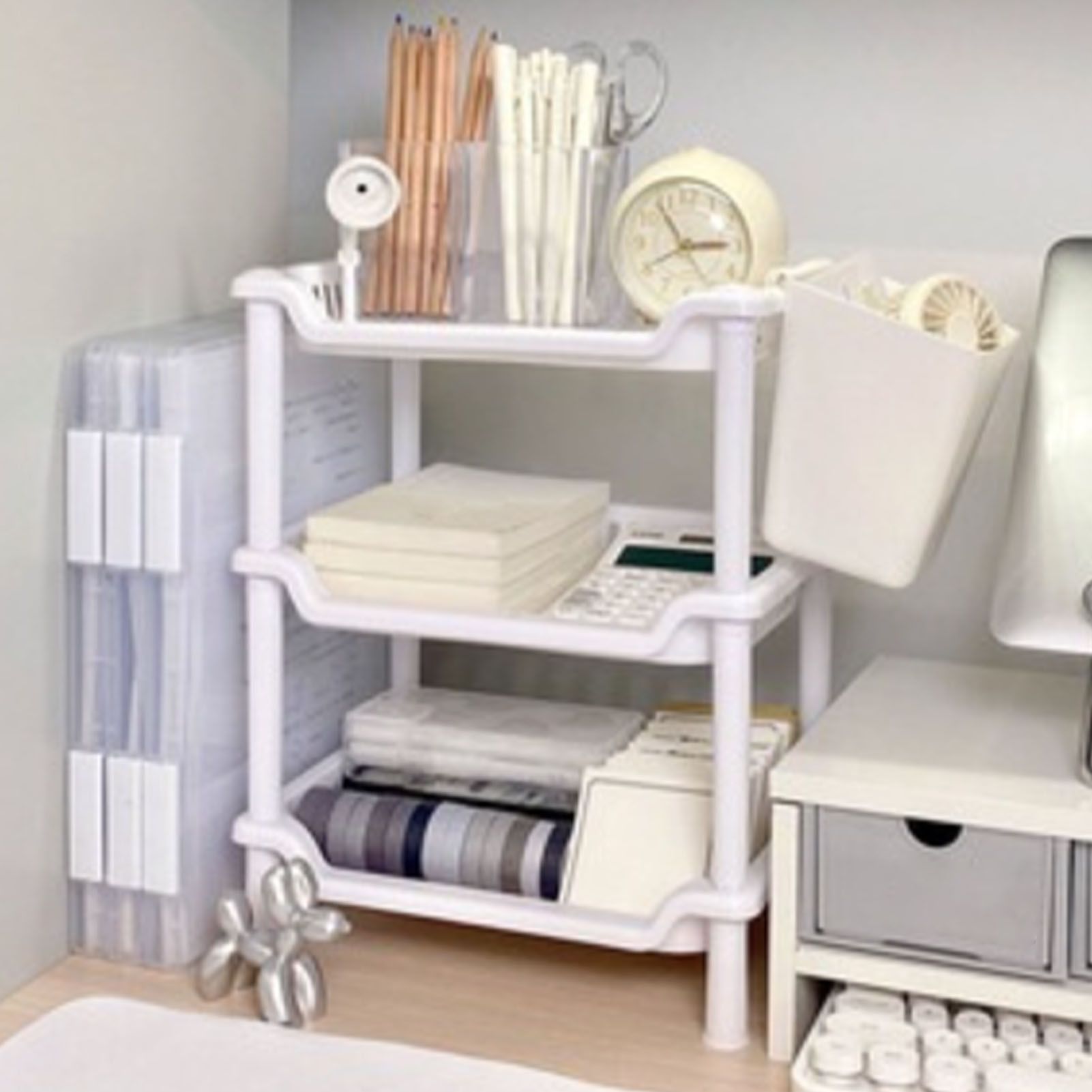 3 Tier Bathroom Countertop Organizer Detachable Multifunctional Makeup Storage view 6