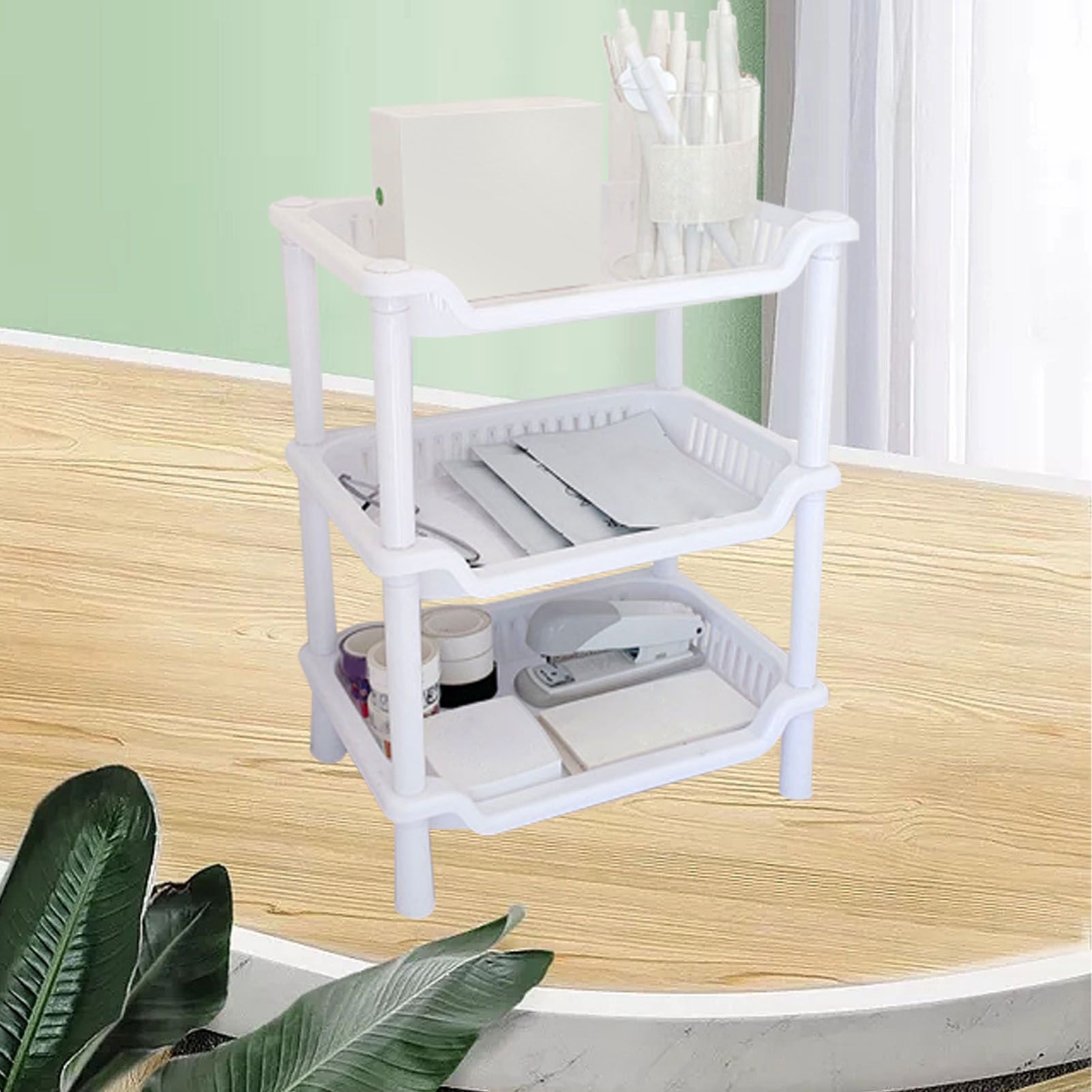 3 Tier Bathroom Countertop Organizer Detachable Multifunctional Makeup Storage view 10