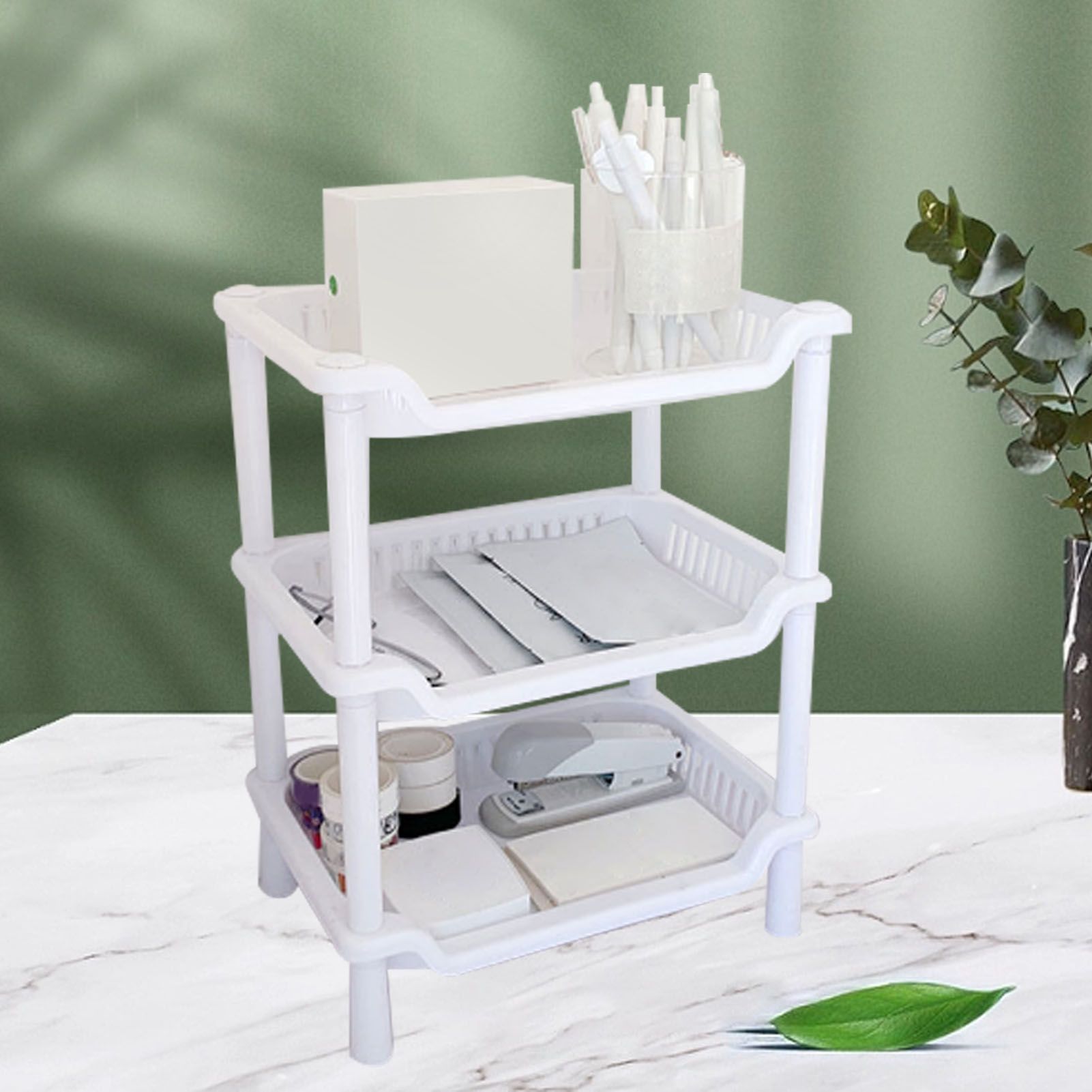 3 Tier Bathroom Countertop Organizer Detachable Multifunctional Makeup Storage view 11