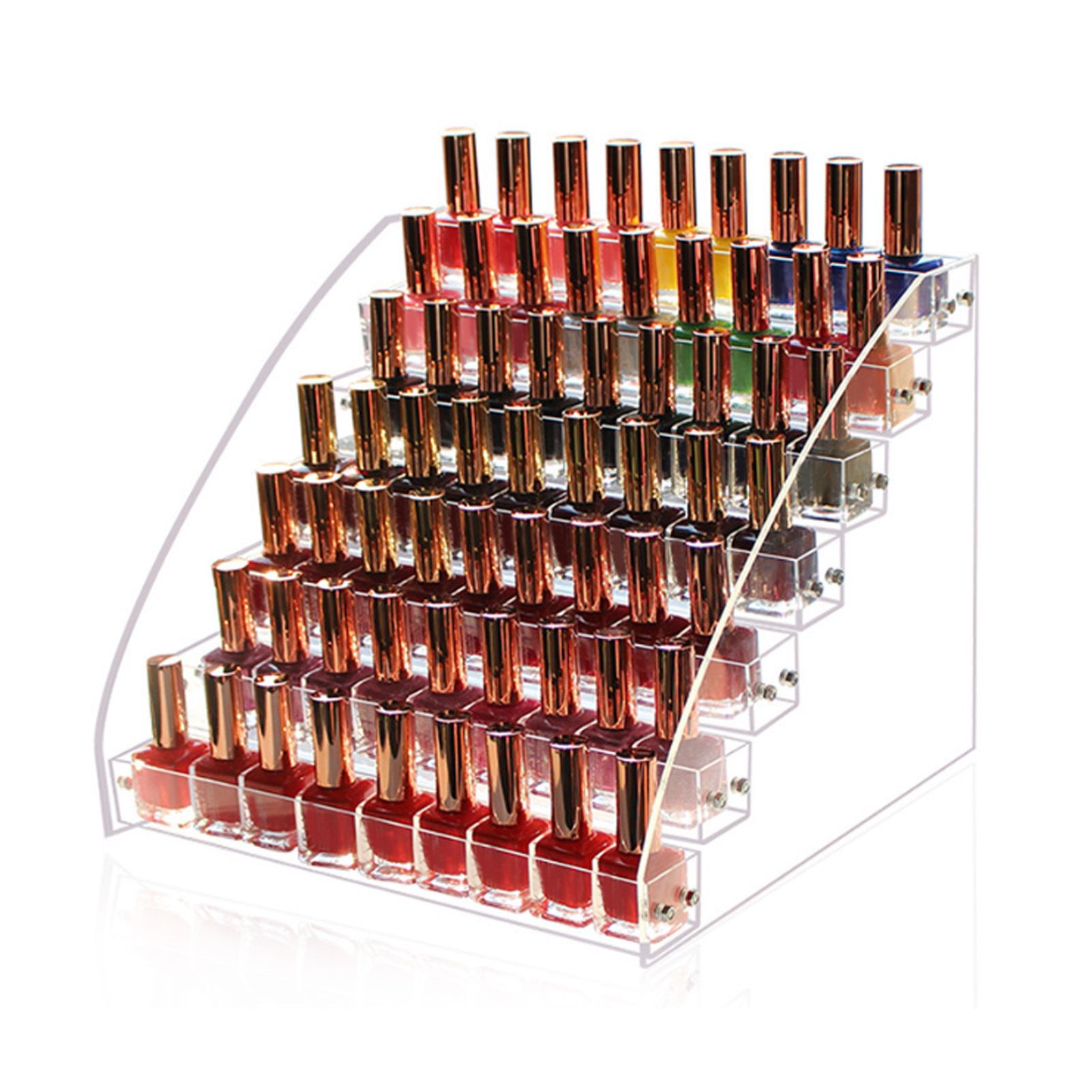 Desktop Lipstick Storage Box Plastic Transparent Makeup Storage Display Case