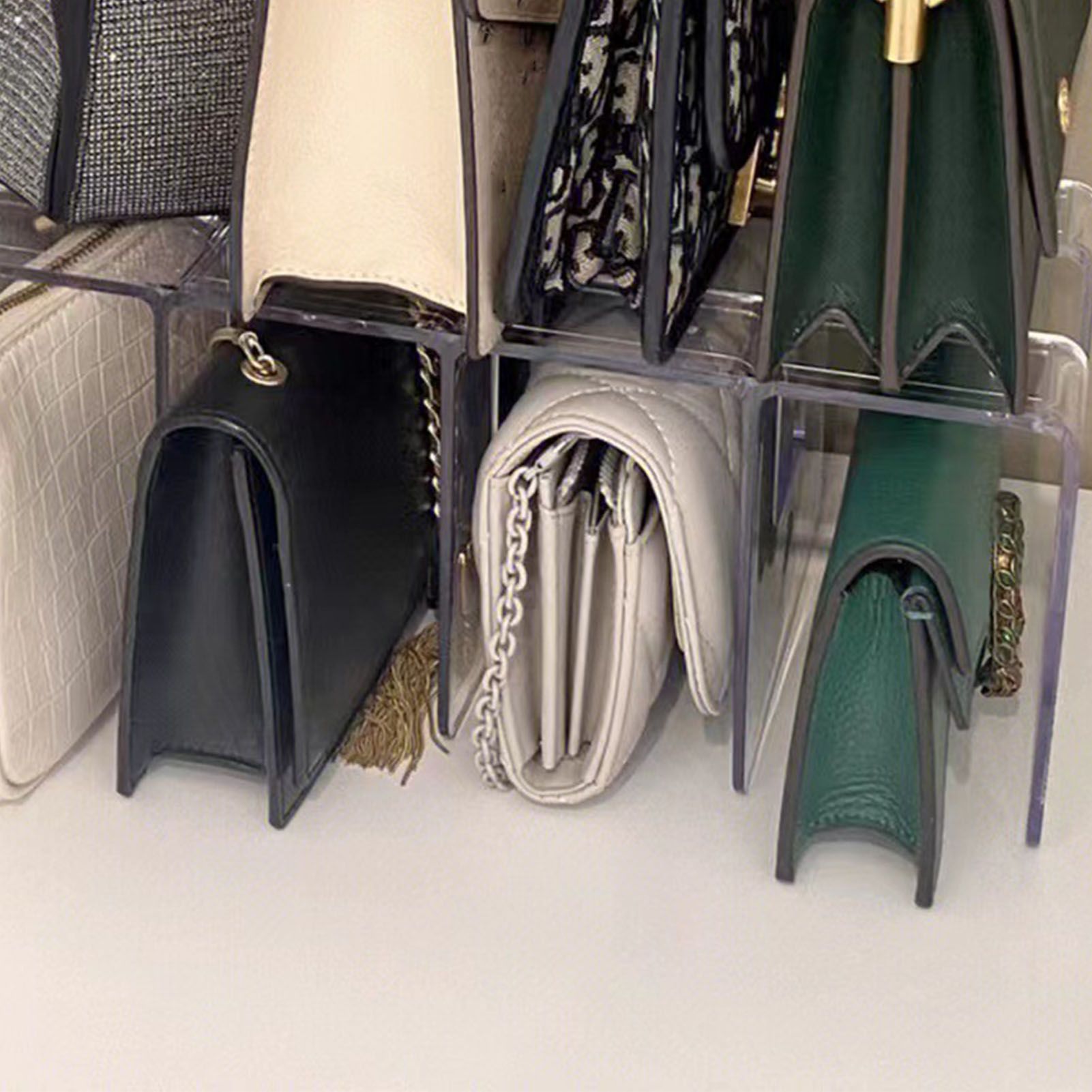 Handbag Organizer Household Transparent Bag Storage Rack Bed Room PC Mini view 7