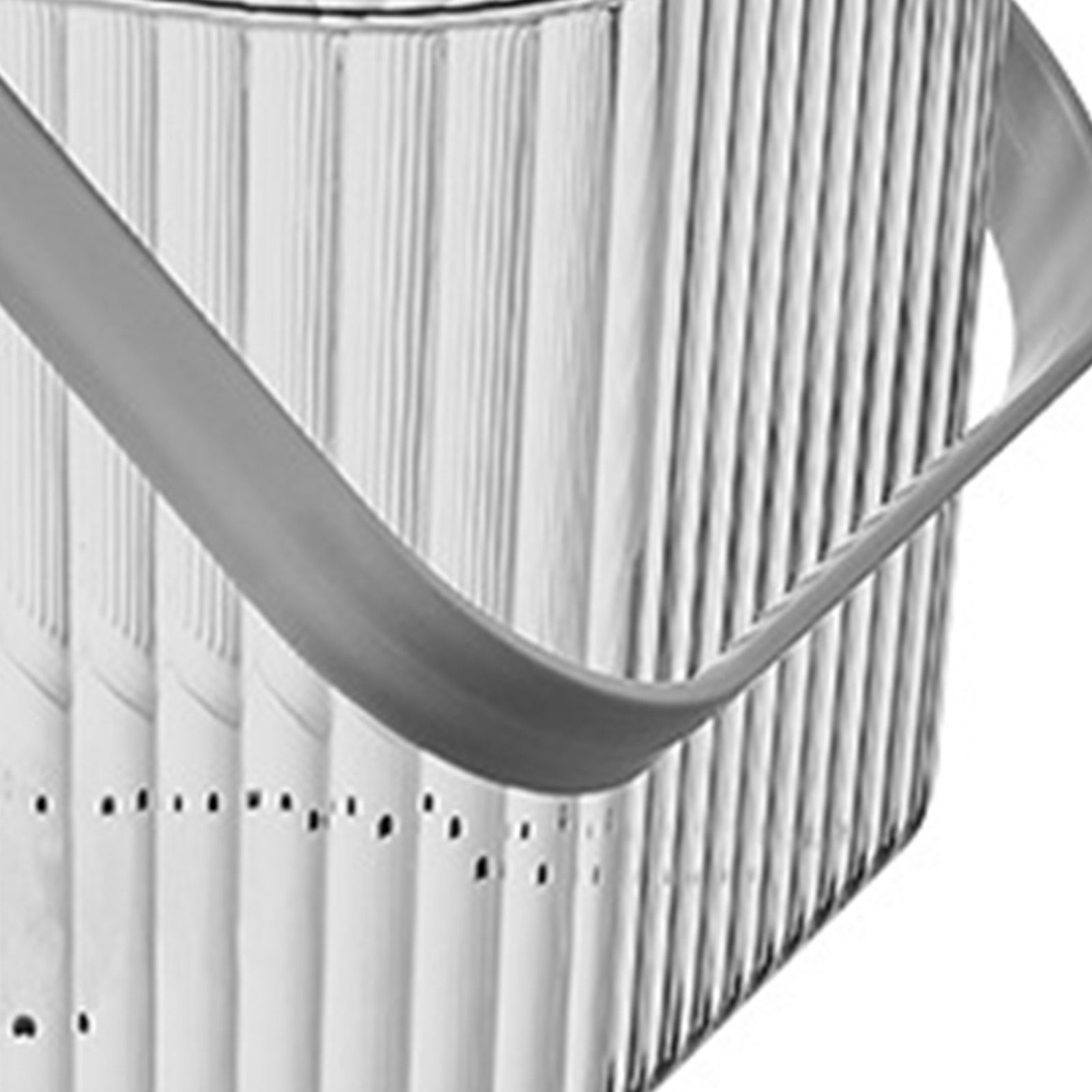 Bath Organizer Basket Stylish Clear Stripe Large Capacity Shower Storage view 6
