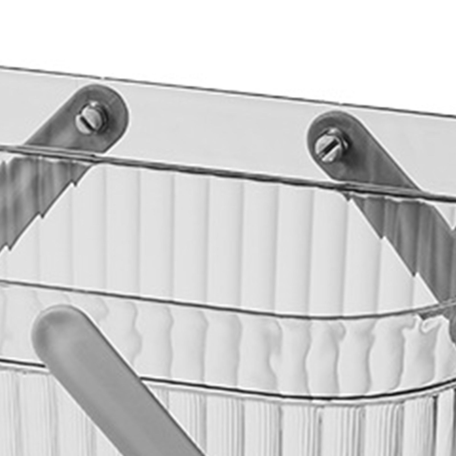 Bath Organizer Basket Stylish Clear Stripe Large Capacity Shower Storage view 8