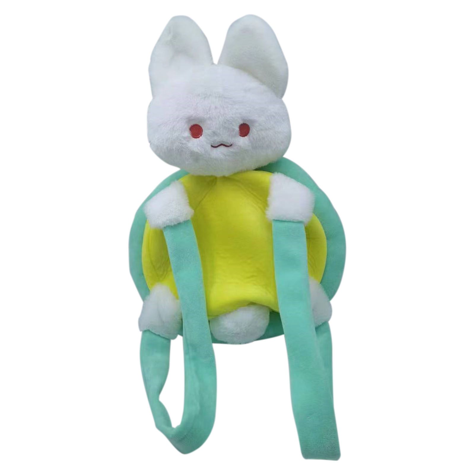 Rabbit Turtle Plush Backpack PP Cotton Short Plush Cartoon Perfect Detail