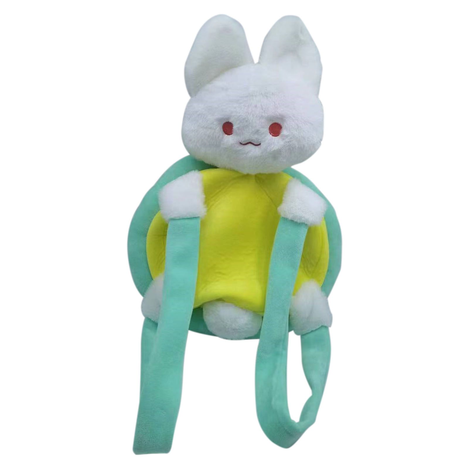 Rabbit Turtle Plush Backpack PP Cotton Short Plush Cartoon Perfect Detail view 3
