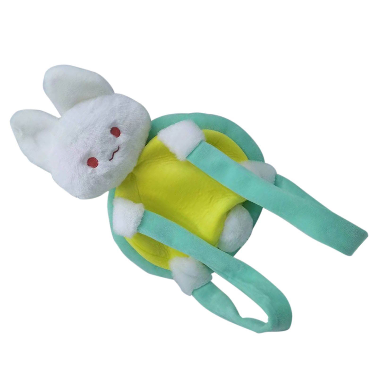 Rabbit Turtle Plush Backpack PP Cotton Short Plush Cartoon Perfect Detail view 4