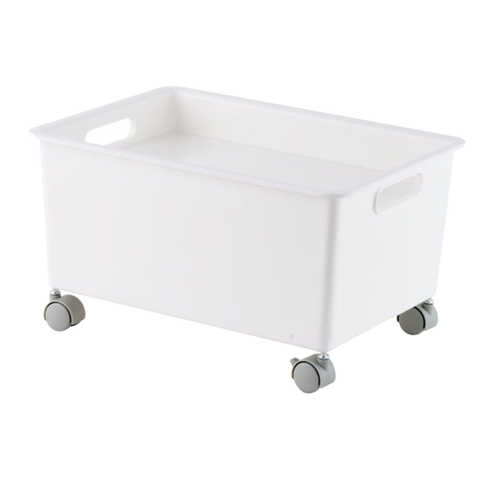 Storage Basket Roller Basket Premium PP Sturdy Portable Movable Easy Storage