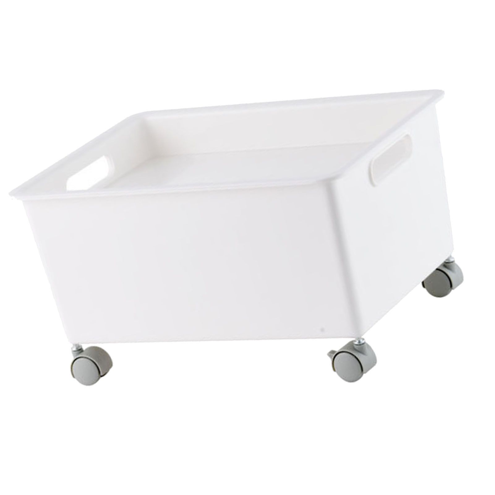 Storage Basket Roller Basket Premium PP Sturdy Portable Movable Easy Storage view 3
