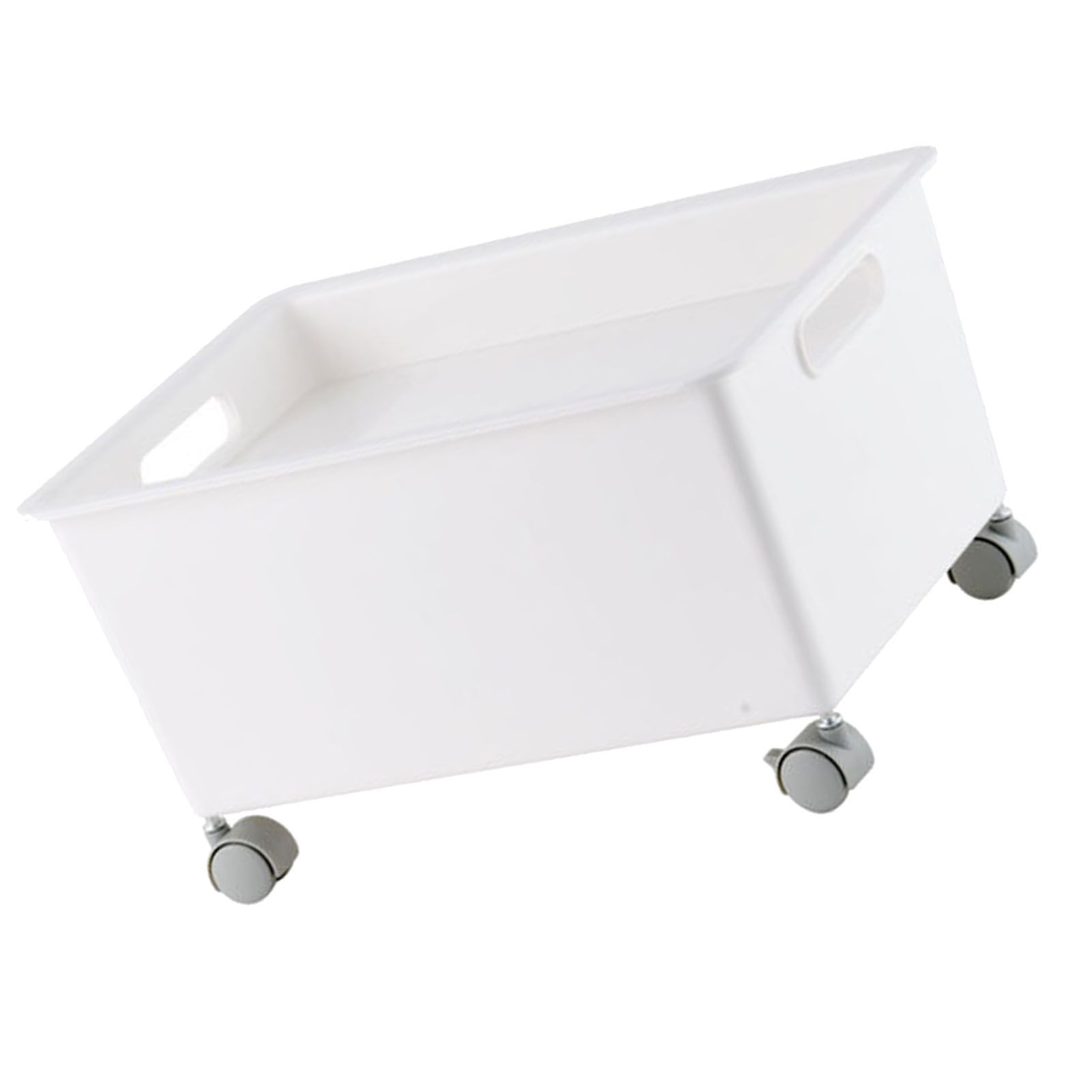 Storage Basket Roller Basket Premium PP Sturdy Portable Movable Easy Storage view 4