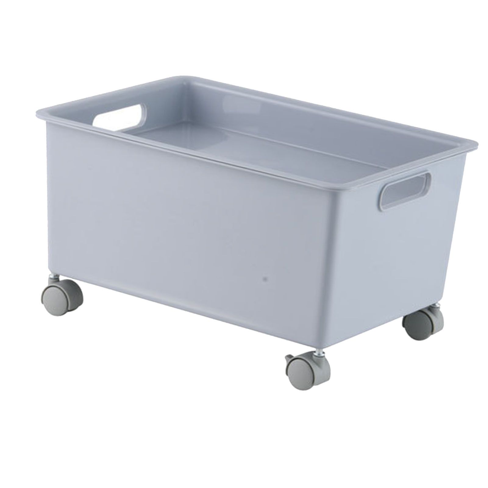 Storage Basket Roller Basket Premium PP Sturdy Portable Movable Easy Storage view 2