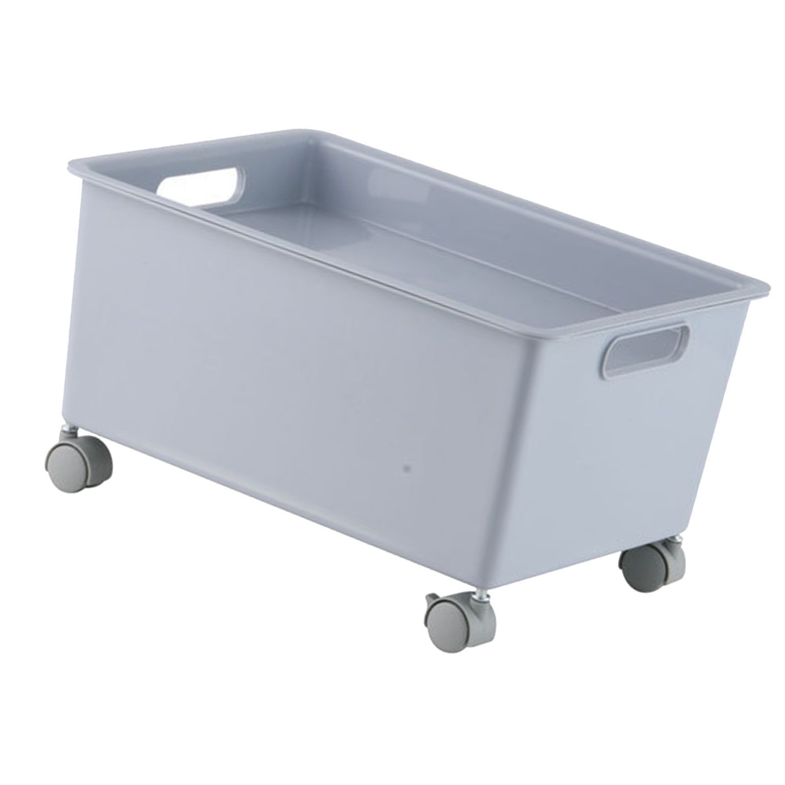 Storage Basket Roller Basket Premium PP Sturdy Portable Movable Easy Storage view 3
