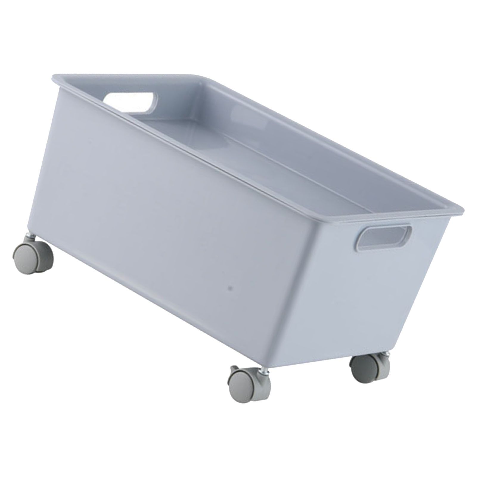 Storage Basket Roller Basket Premium PP Sturdy Portable Movable Easy Storage view 4