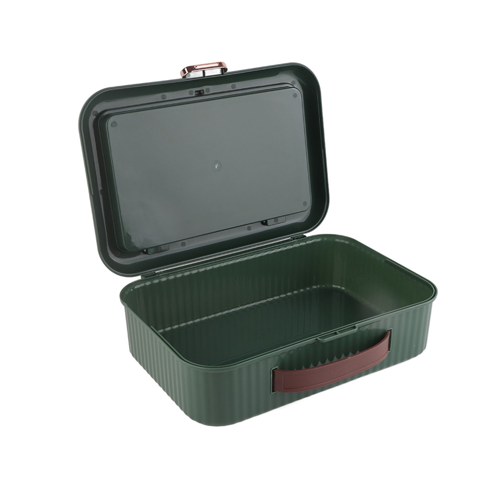 Multifunctional Document Storage Box Large Capacity Two Layer Liner Home