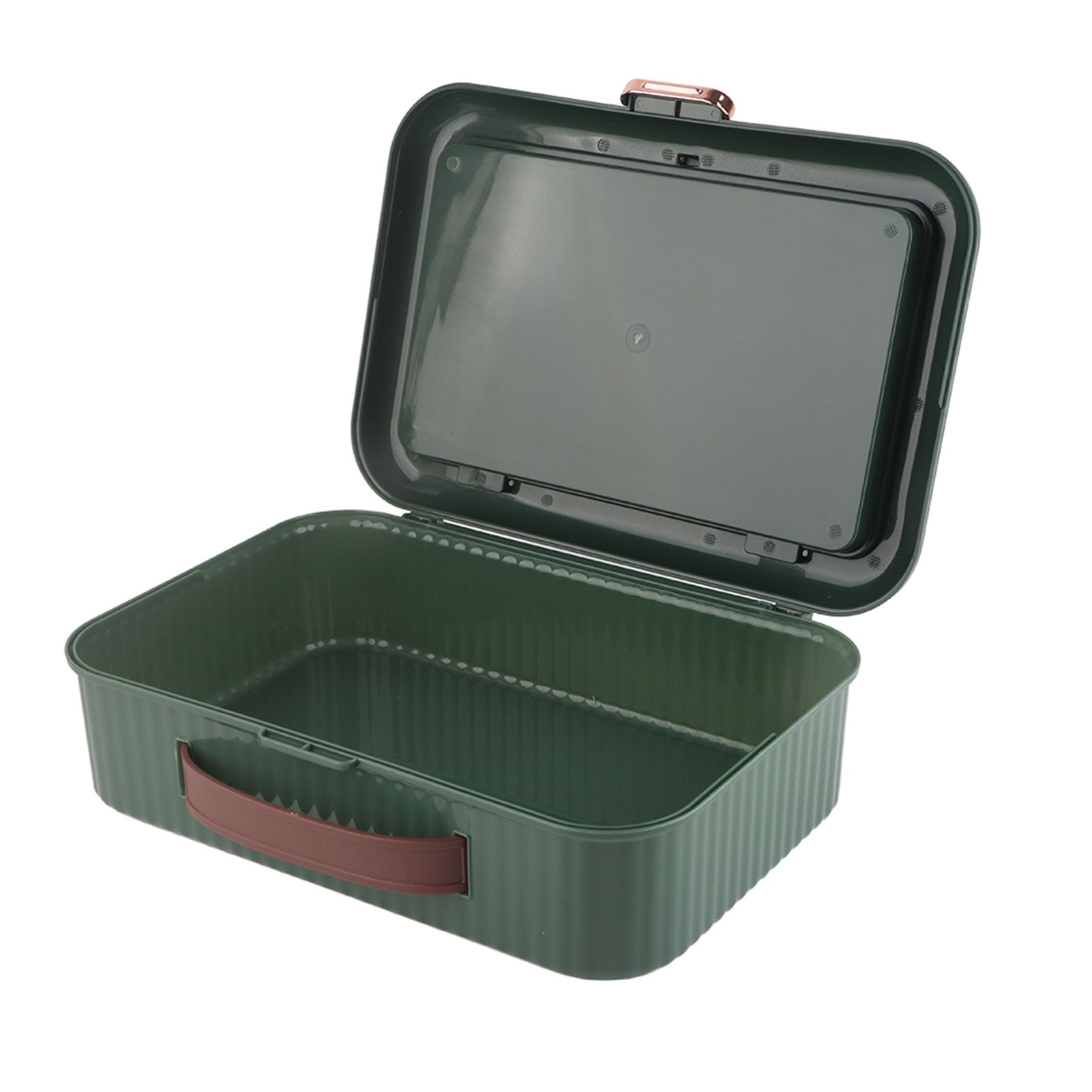 Multifunctional Document Storage Box Large Capacity Two Layer Liner Home view 2