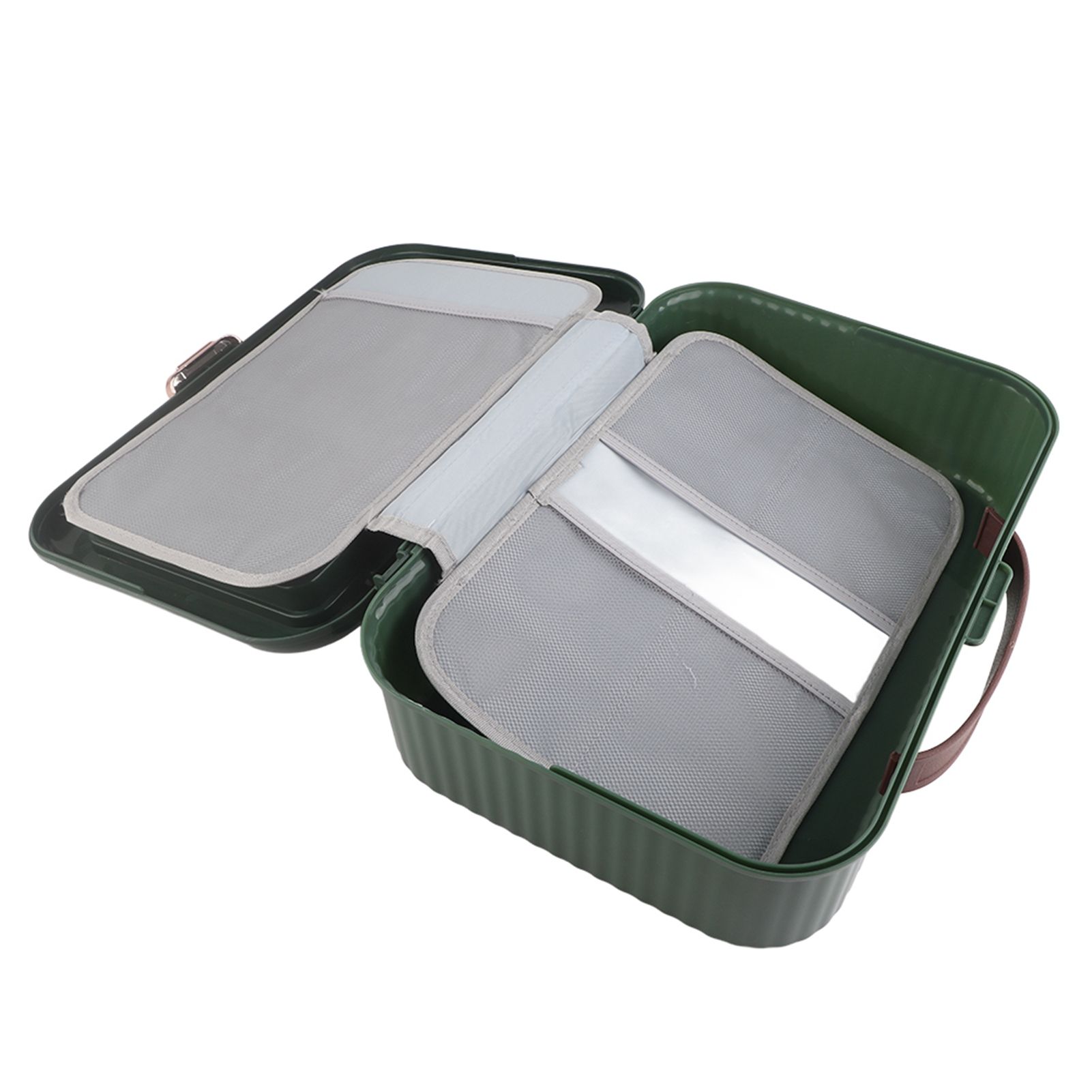 Multifunctional Document Storage Box Large Capacity Two Layer Liner Home view 5