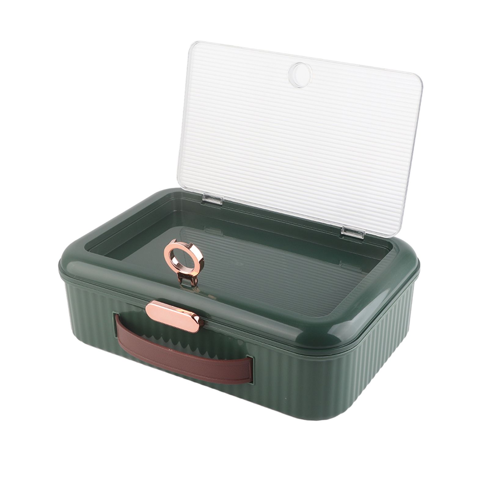 Multifunctional Document Storage Box Large Capacity Two Layer Liner Home view 10