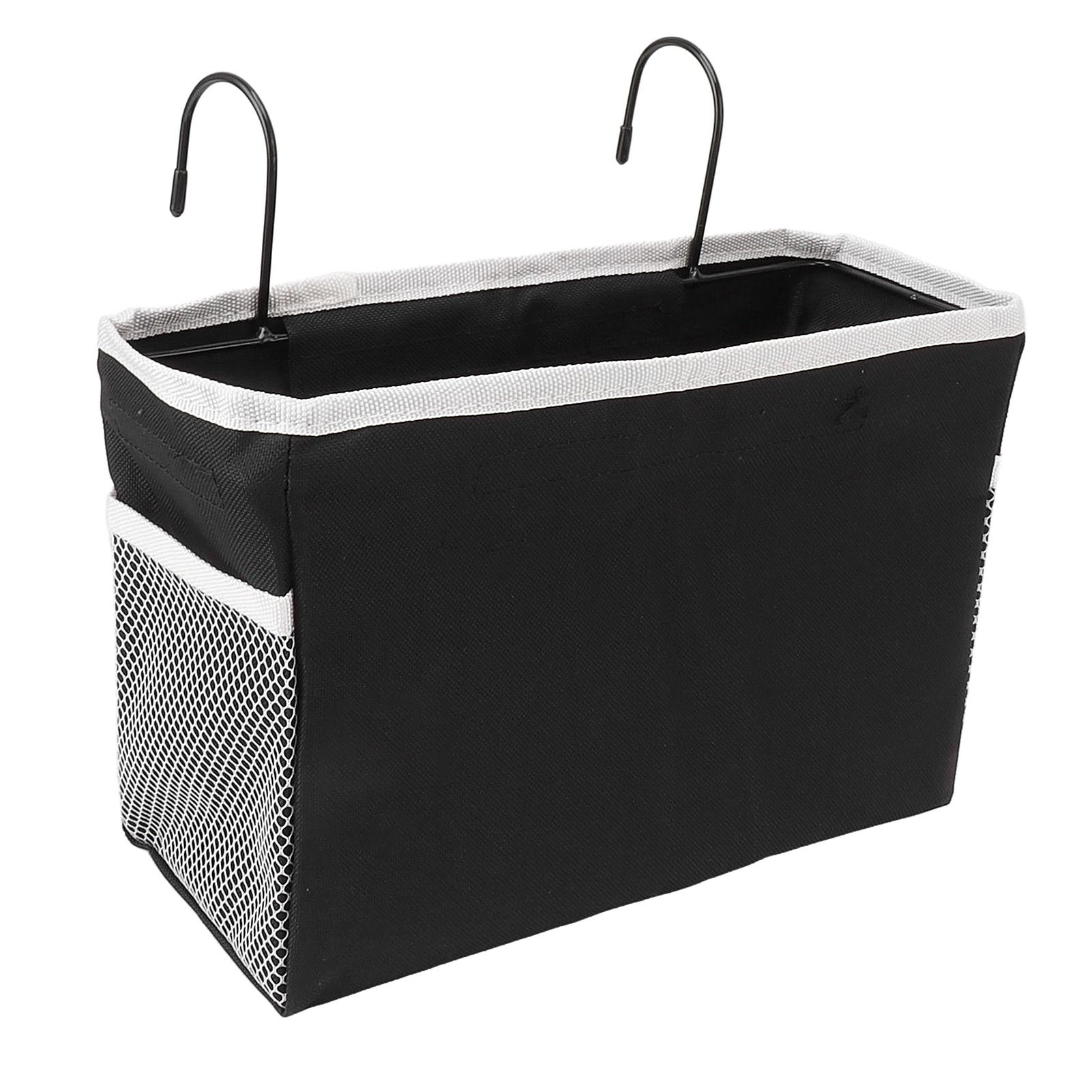 Bedside Storage Basket Hook Hanging Canvas Bag Rail Organization Shelf for view 2