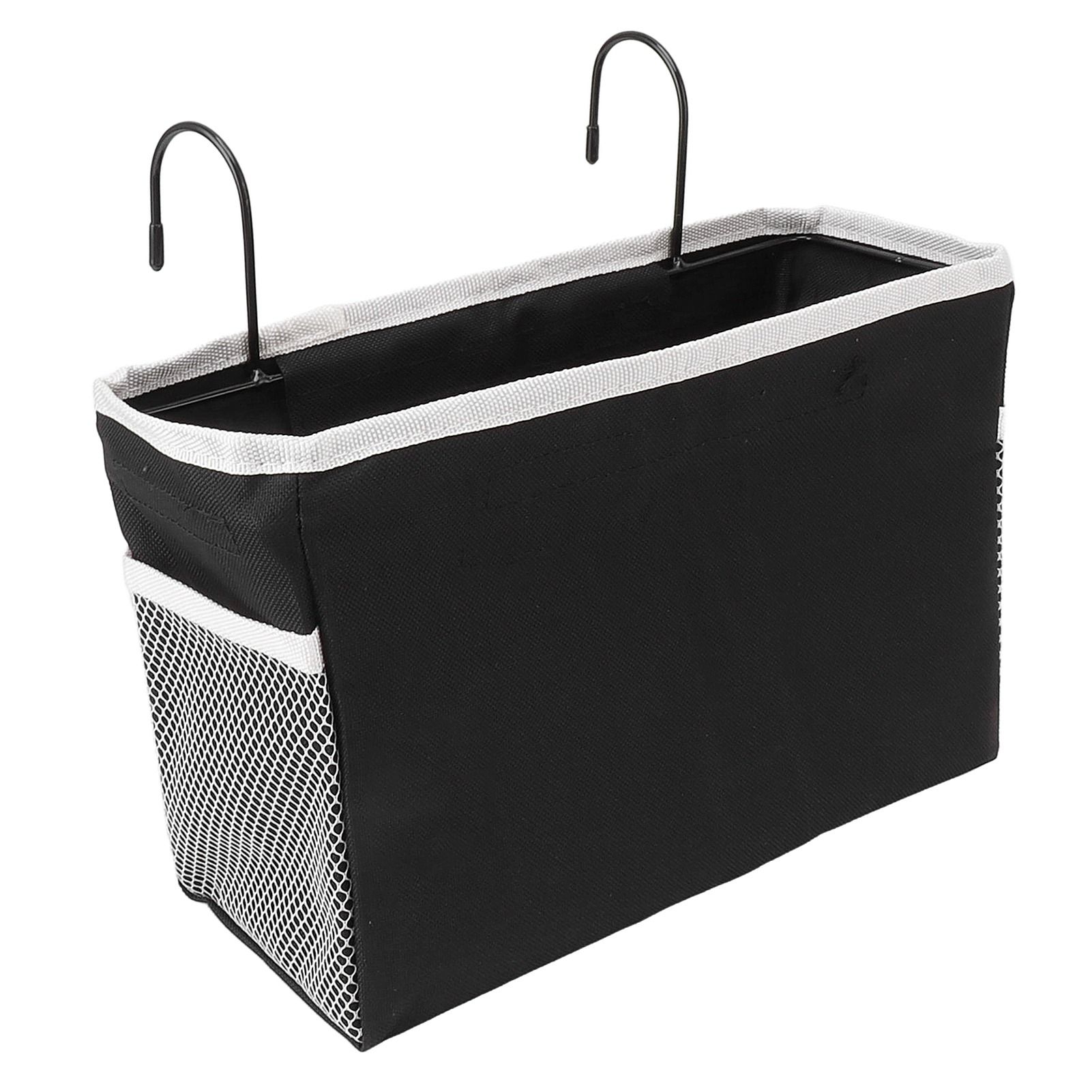 Bedside Storage Basket Hook Hanging Canvas Bag Rail Organization Shelf for view 3