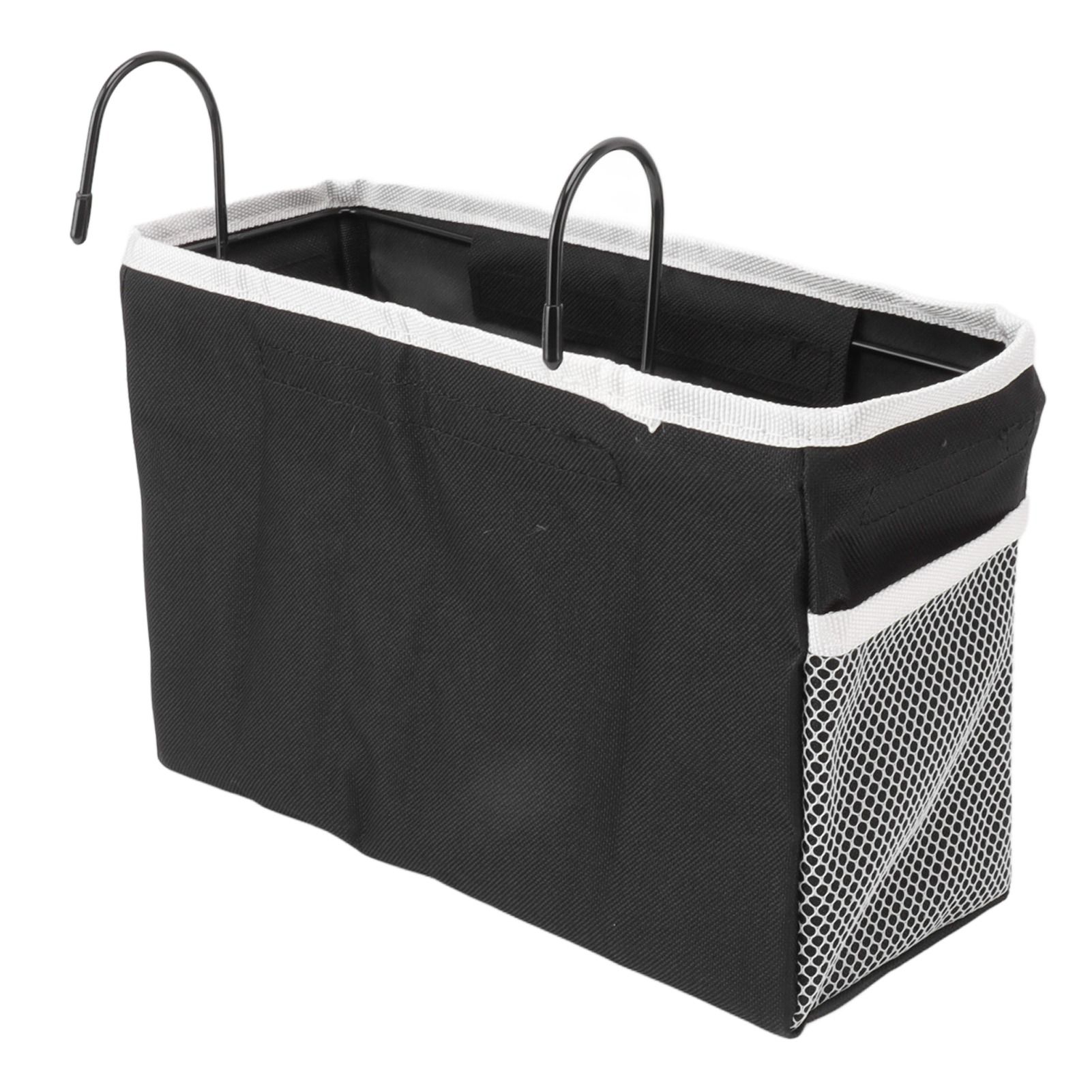 Bedside Storage Basket Hook Hanging Canvas Bag Rail Organization Shelf for view 6