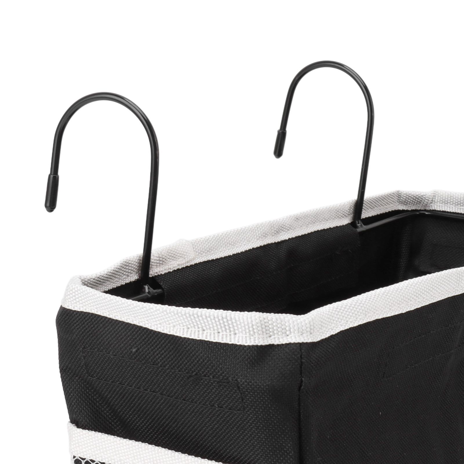 Bedside Storage Basket Hook Hanging Canvas Bag Rail Organization Shelf for view 14