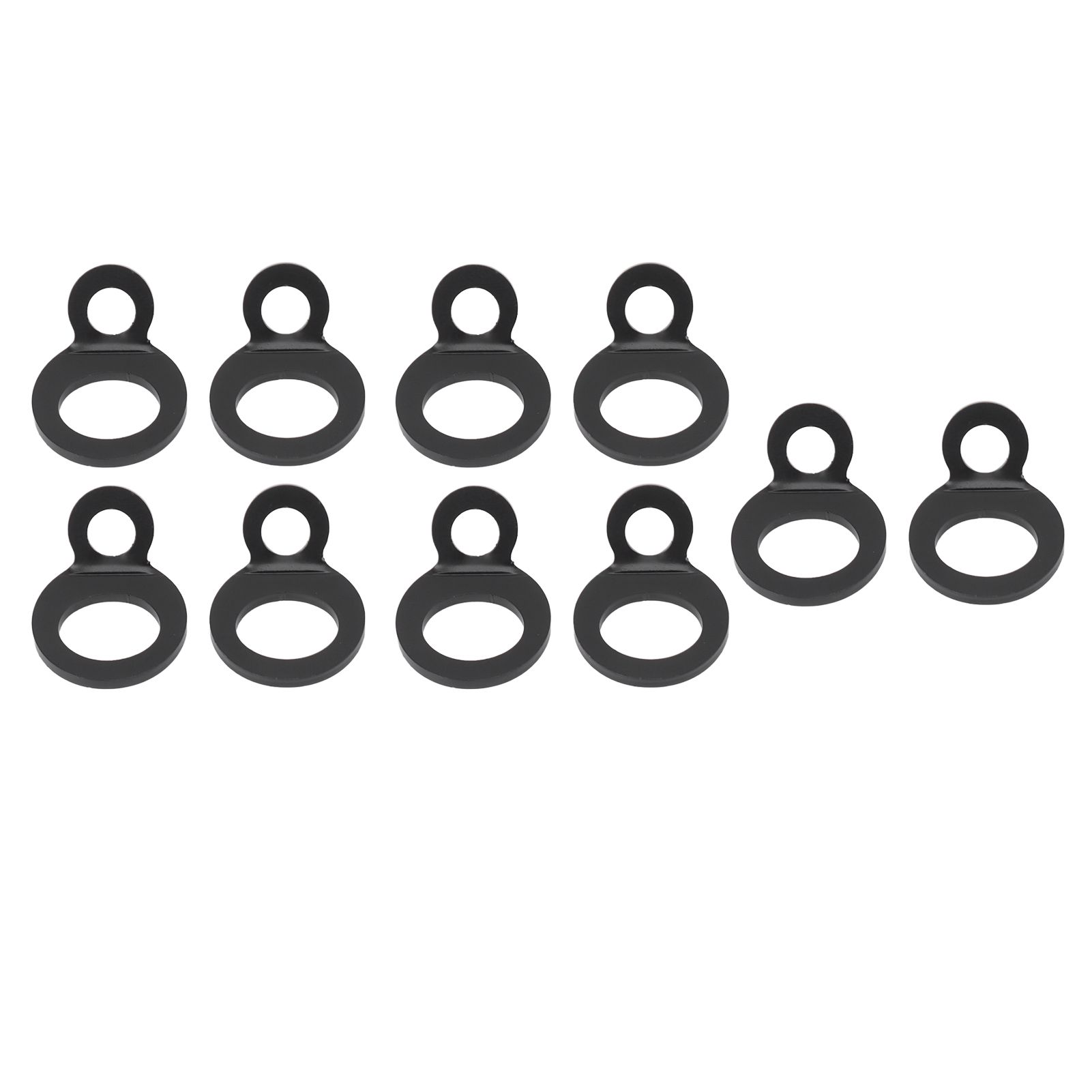10PCS O Type Anchor Hooks Black Stainless Steel Tie Down Strapping Rings for — image 1