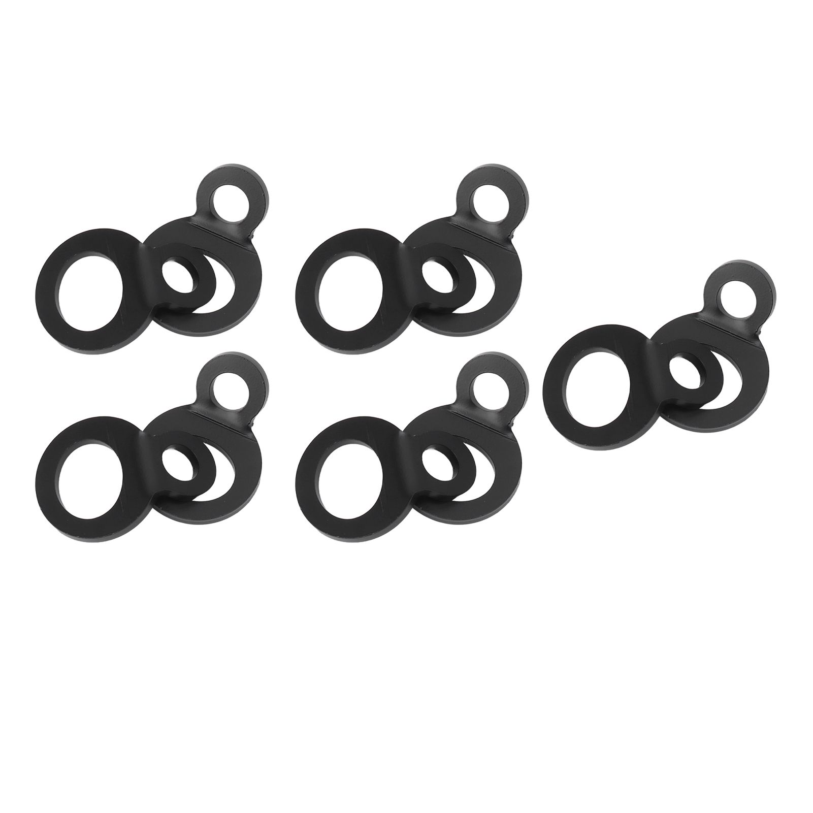 10PCS O Type Anchor Hooks Black Stainless Steel Tie Down Strapping Rings for view 2