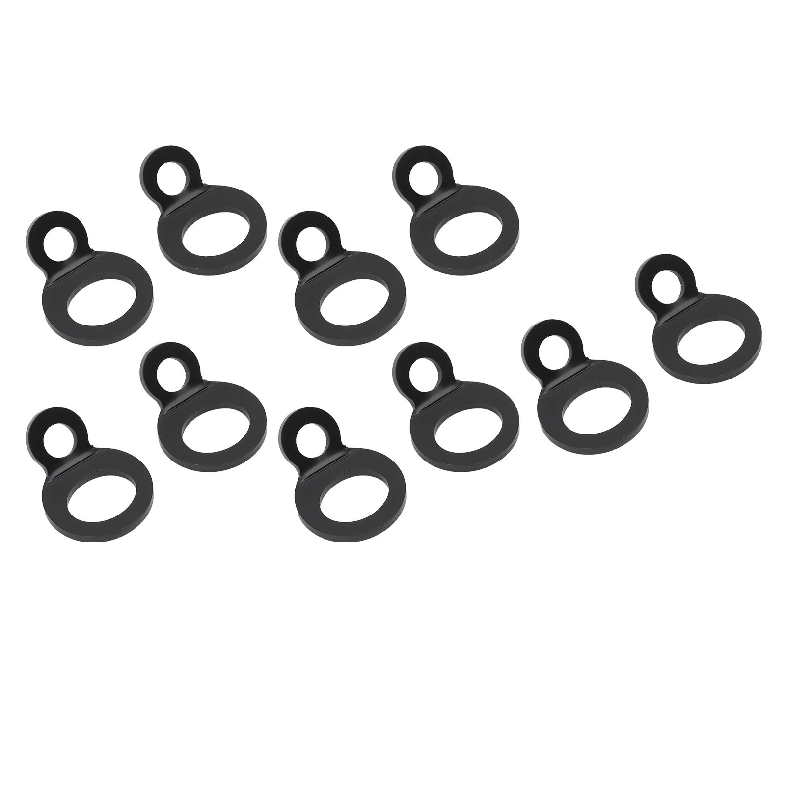 10PCS O Type Anchor Hooks Black Stainless Steel Tie Down Strapping Rings for view 3