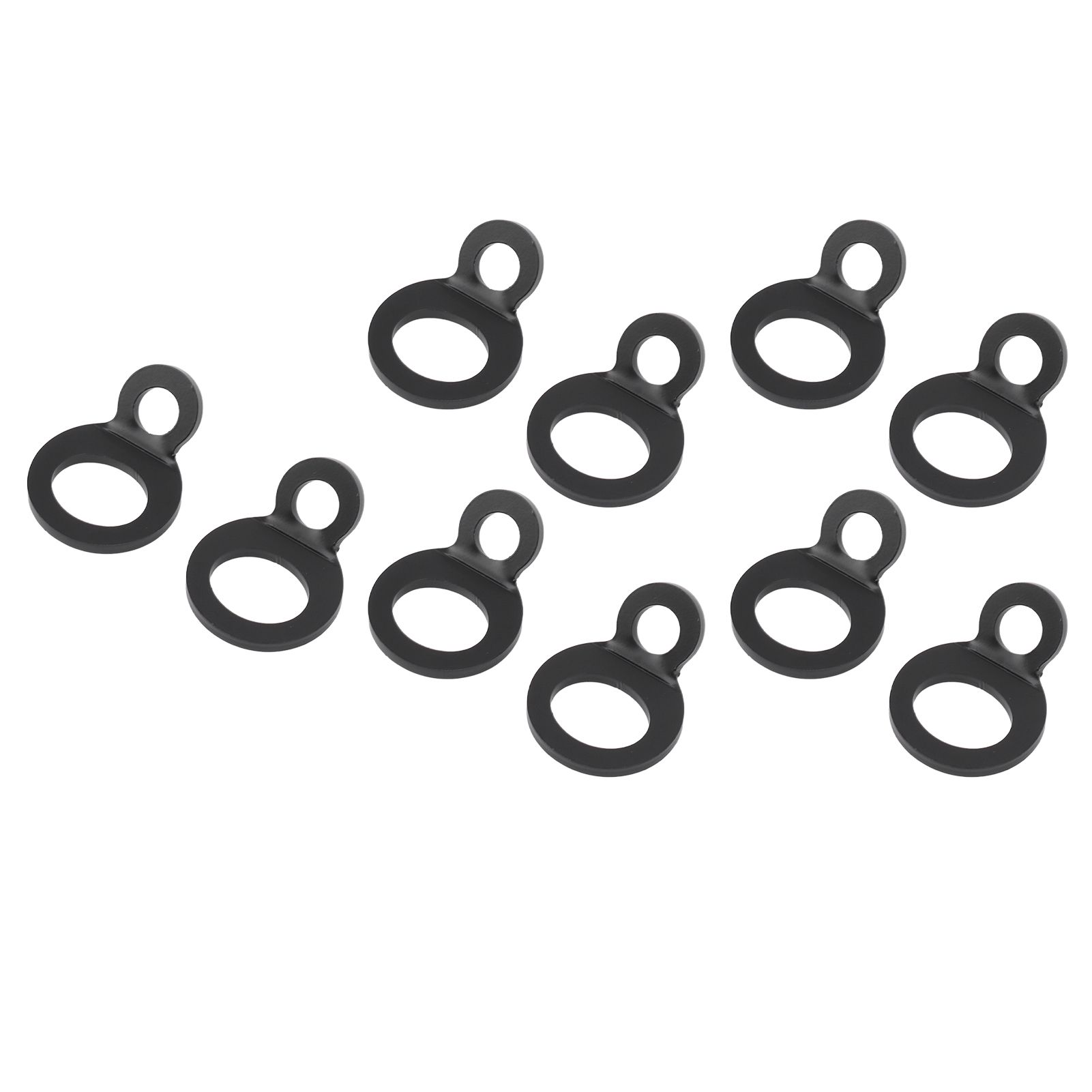 10PCS O Type Anchor Hooks Black Stainless Steel Tie Down Strapping Rings for view 4