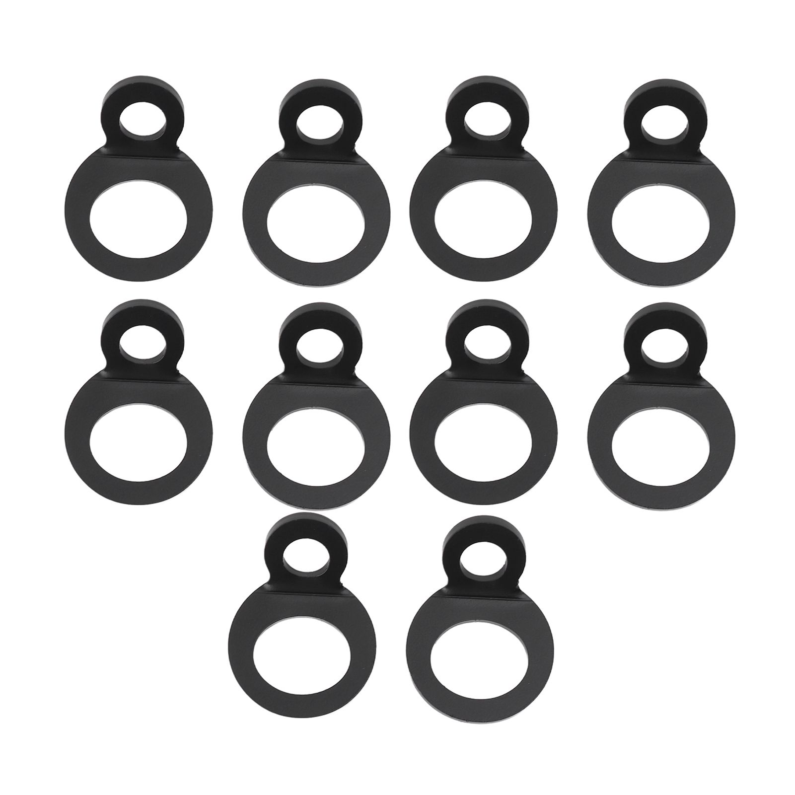 10PCS O Type Anchor Hooks Black Stainless Steel Tie Down Strapping Rings for view 5