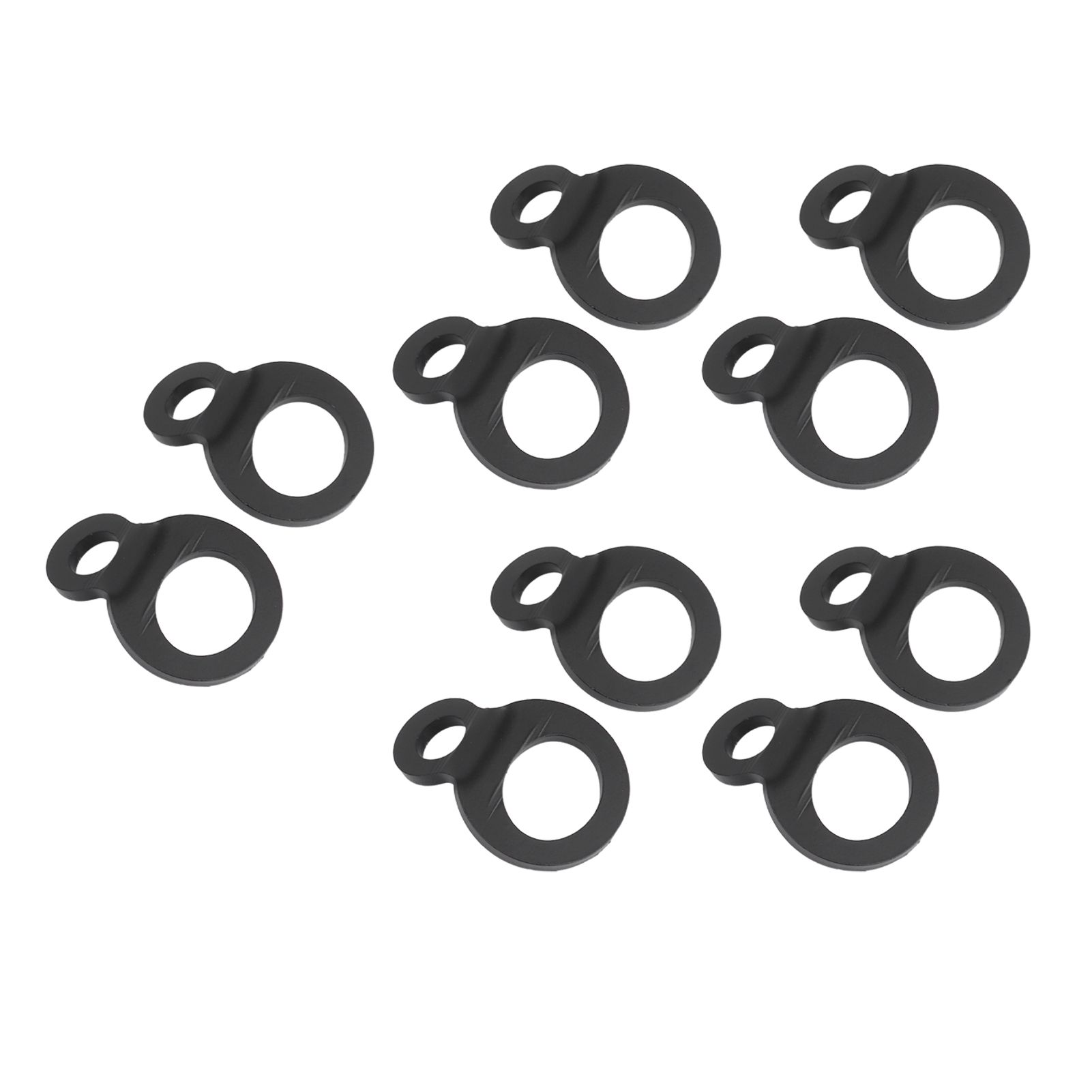 10PCS O Type Anchor Hooks Black Stainless Steel Tie Down Strapping Rings for view 7