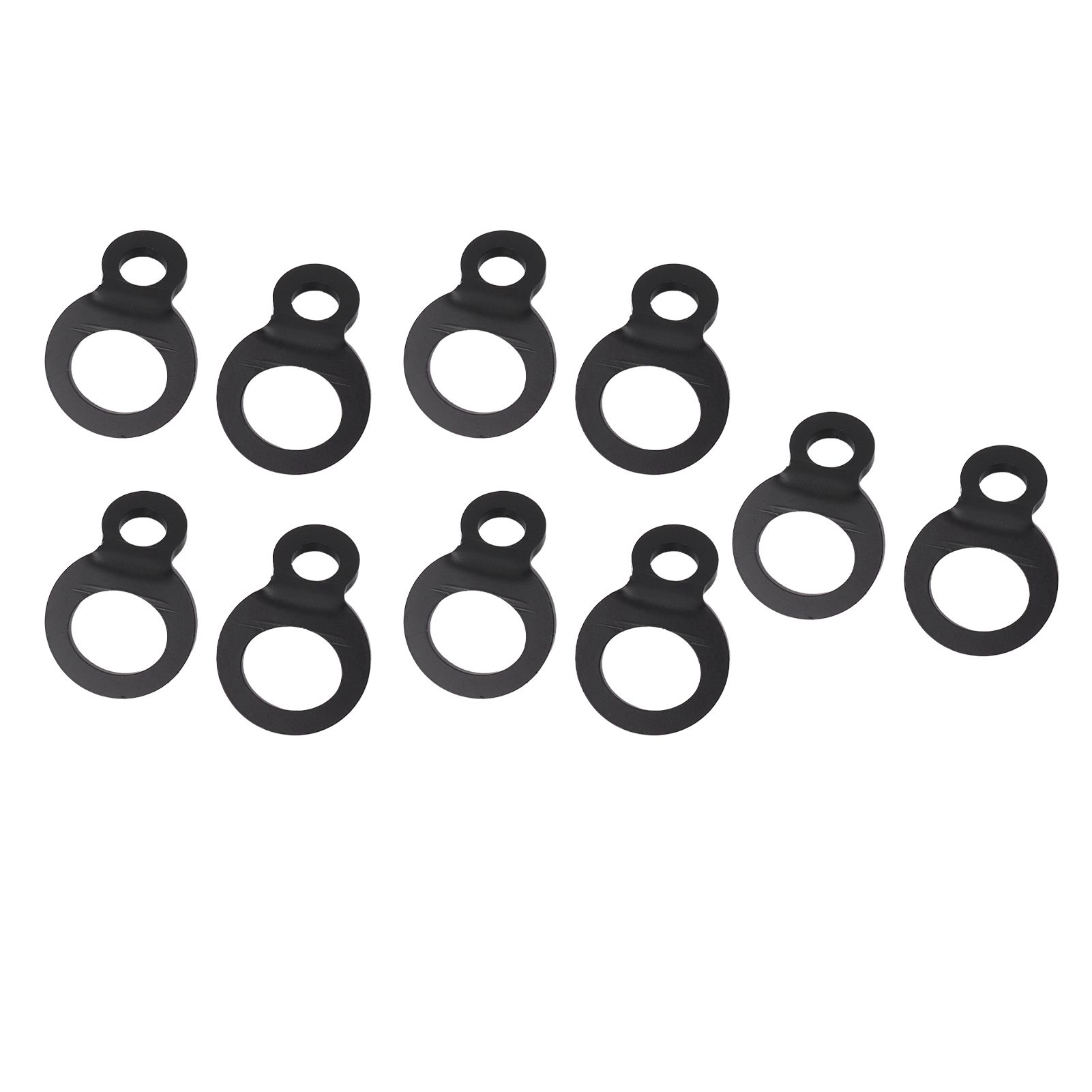 10PCS O Type Anchor Hooks Black Stainless Steel Tie Down Strapping Rings for view 8