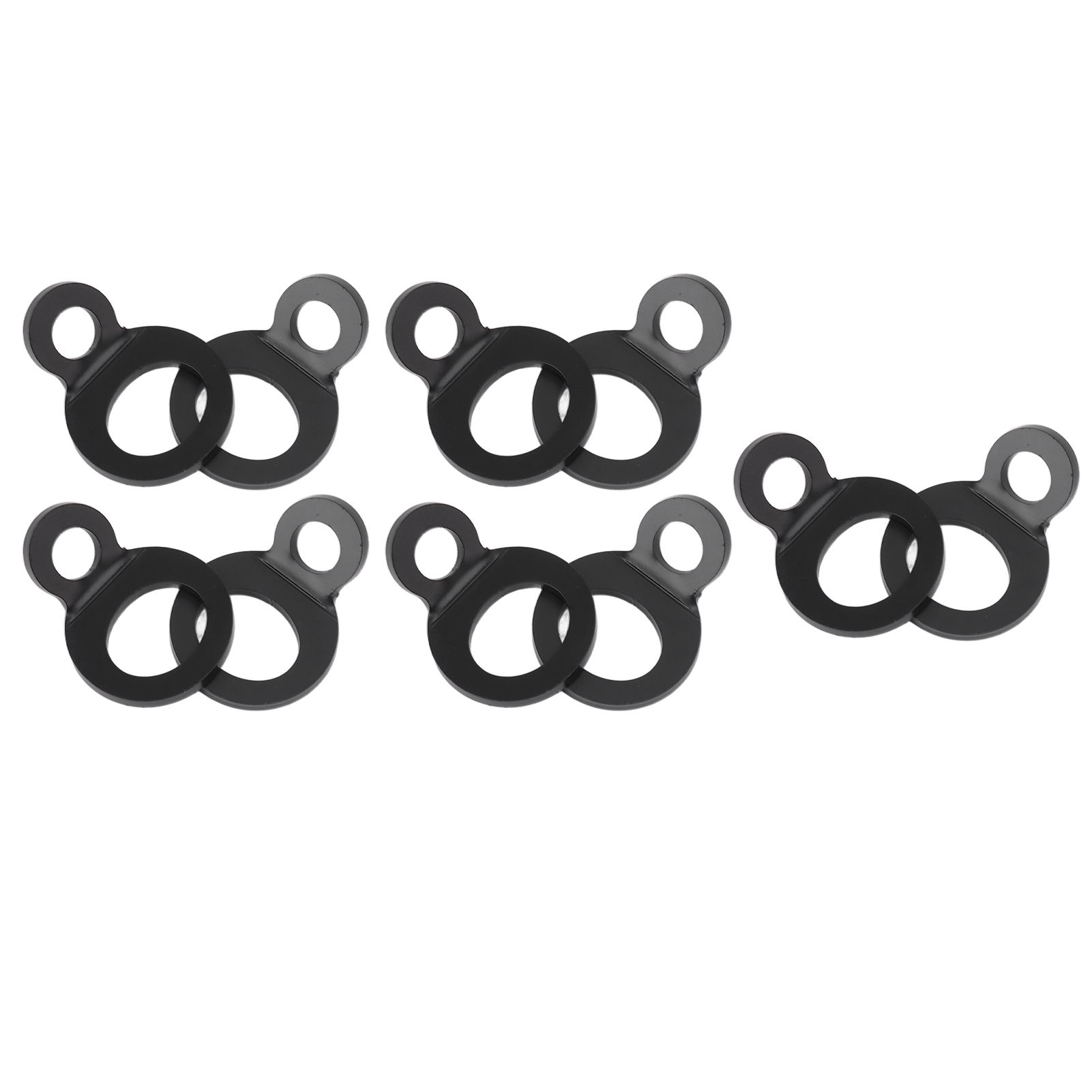 10PCS O Type Anchor Hooks Black Stainless Steel Tie Down Strapping Rings for view 9